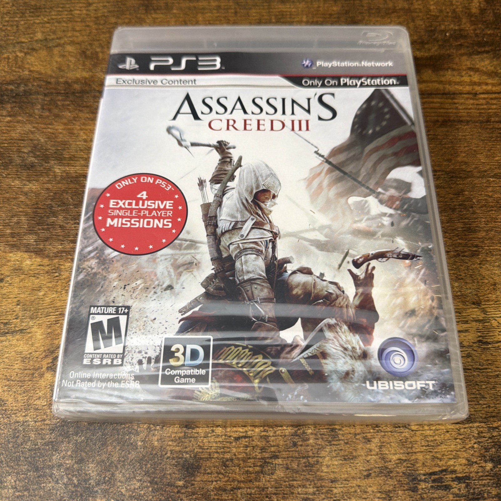 Assassin’s Creed III (Sony PlayStation 3, 2012) PS3 Ubisoft Game New Sealed