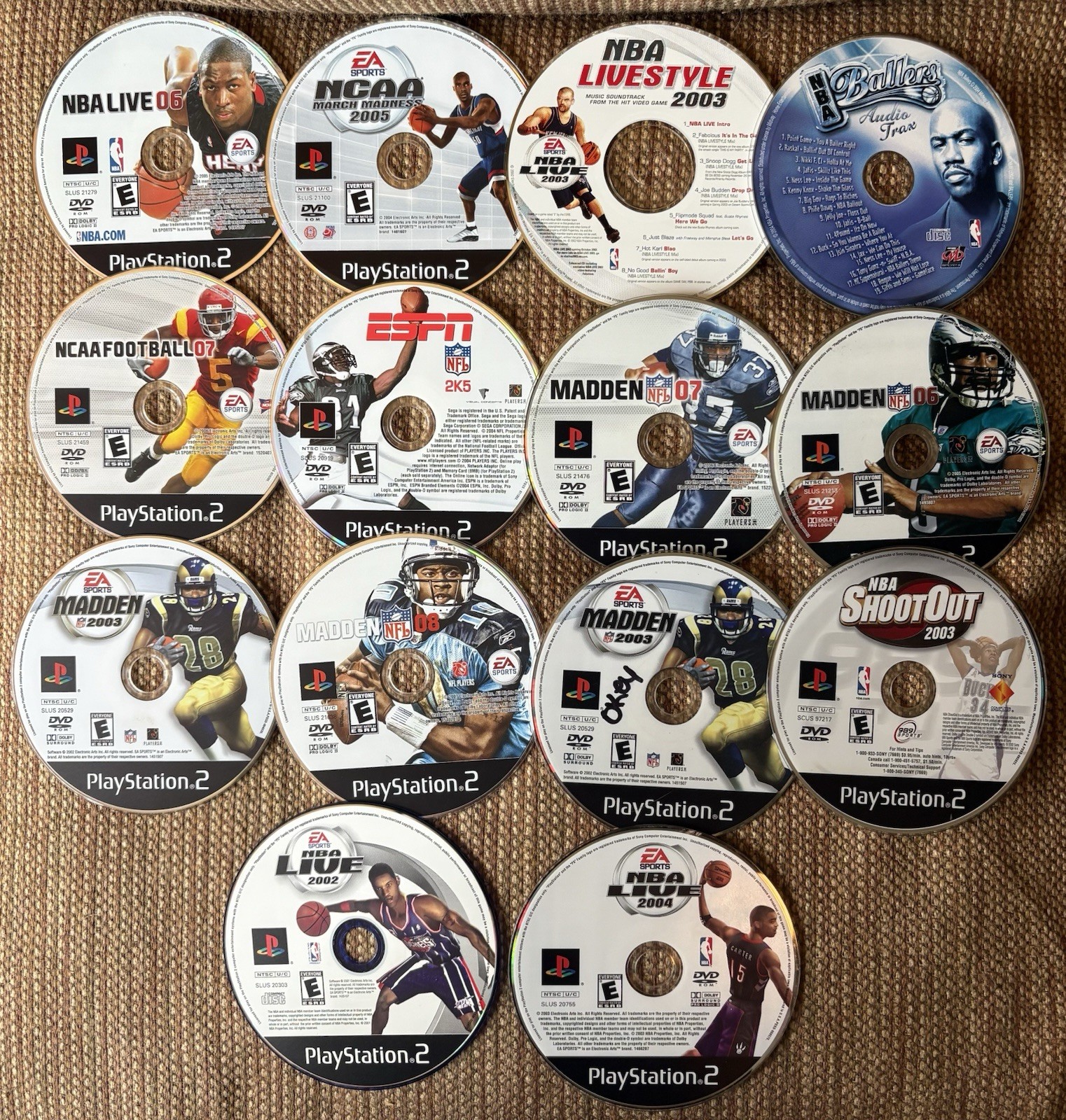 PS2 SPORTS COLLECTION (Football, Basketball)