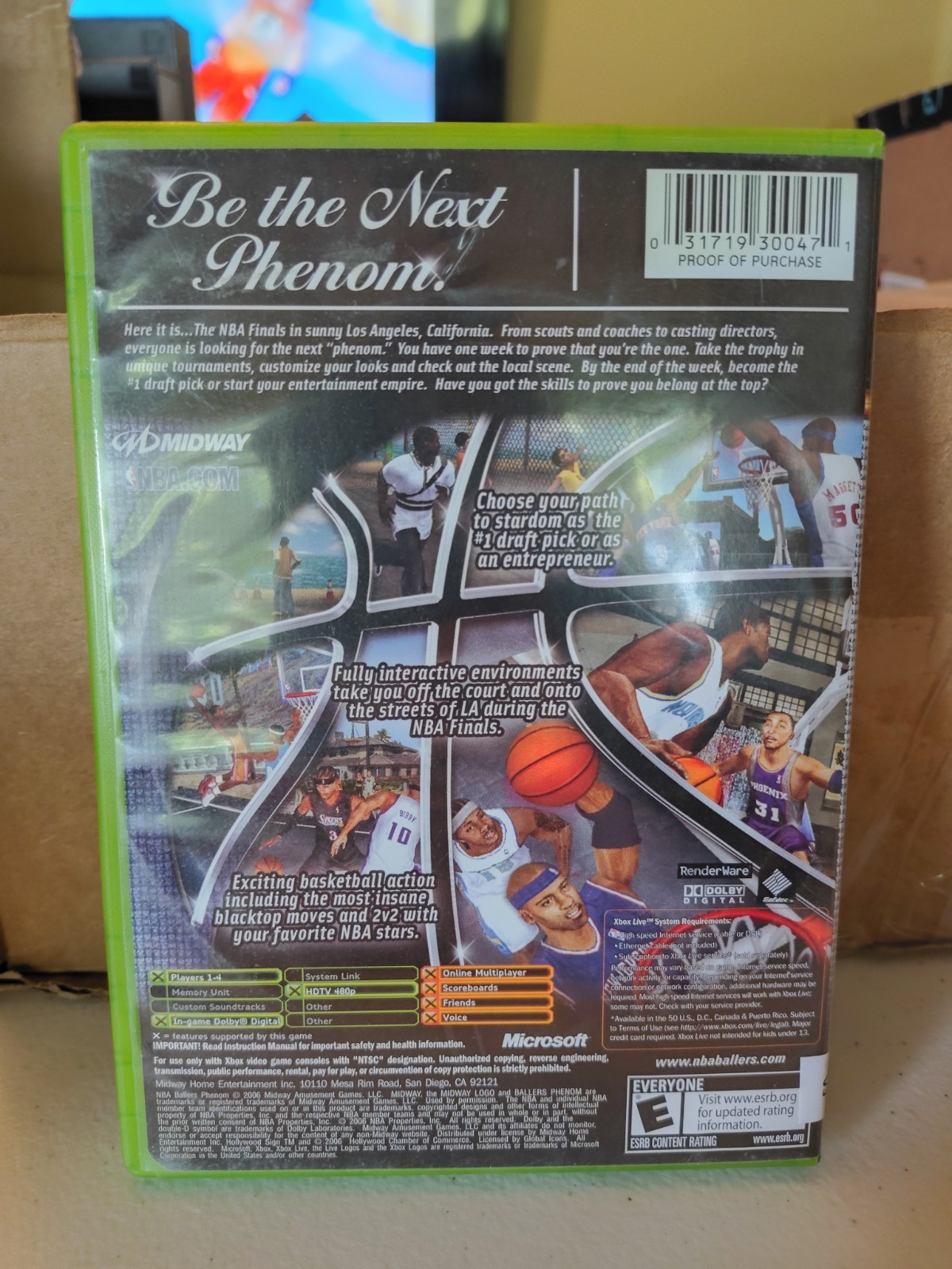NBA Ballers: Phenom (Microsoft Xbox, 2006)