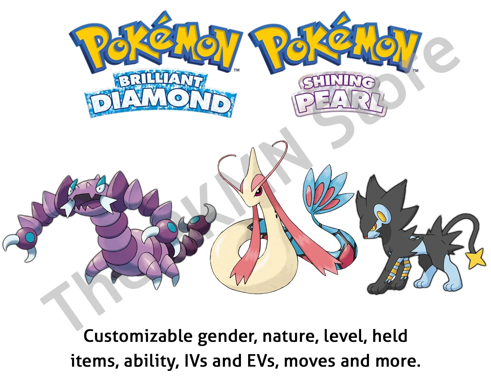 Pokemon Brilliant Diamond Shining Pearl ✨ Drapion Milotic Luxray ✨ Shiny