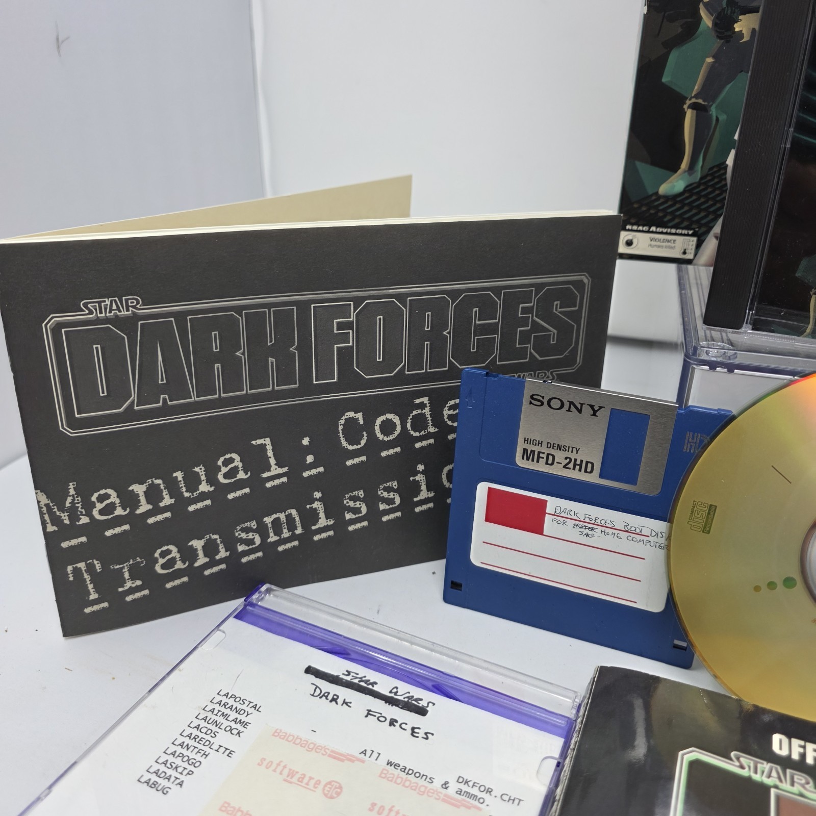 Star Wars Dark Forces PC Big Box Complete CIB Game Lot with Players Guide 1995