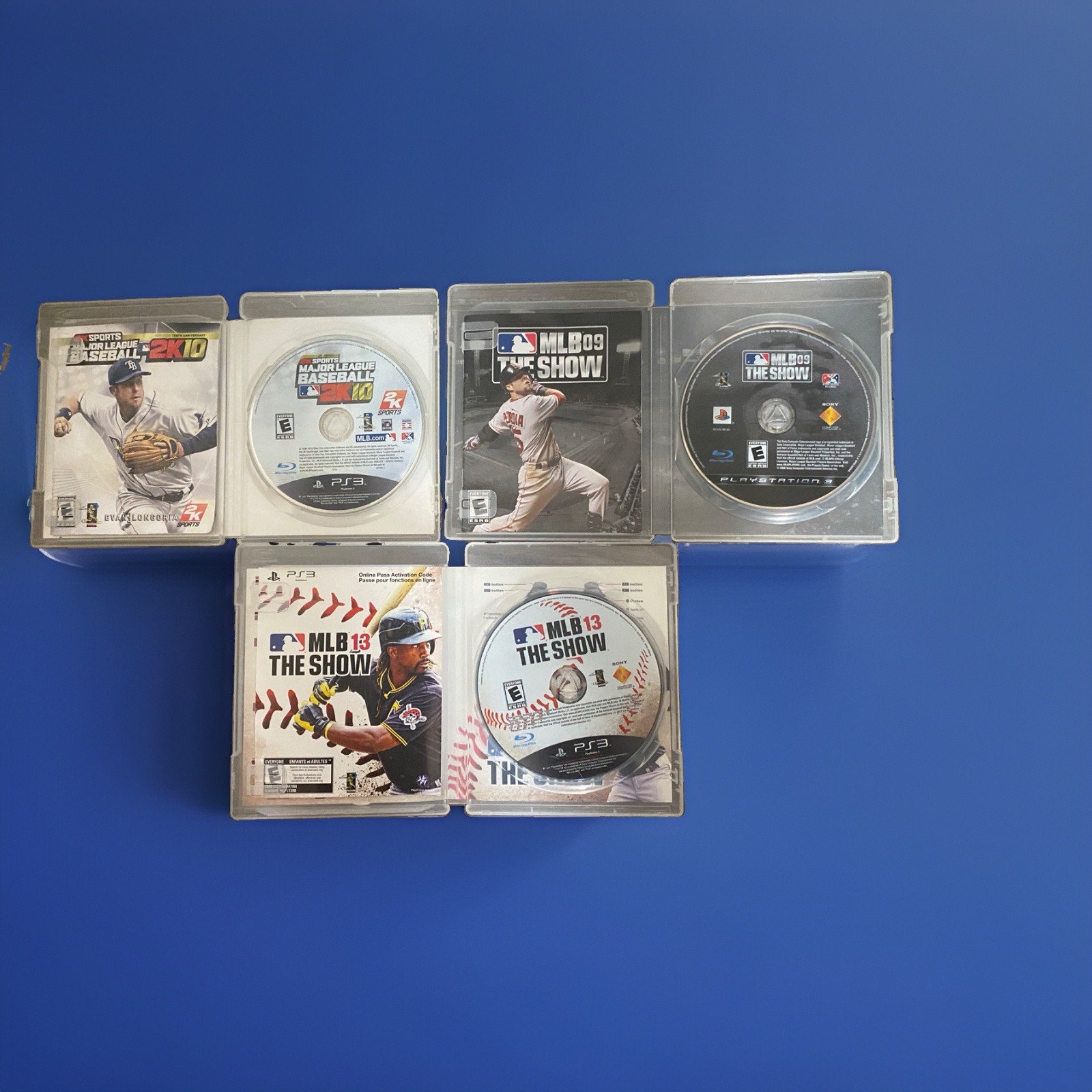 PS3 Baseball Video Game Bundle – MLB 13 The Show, MLB 09 The Show, MLB 2K10
