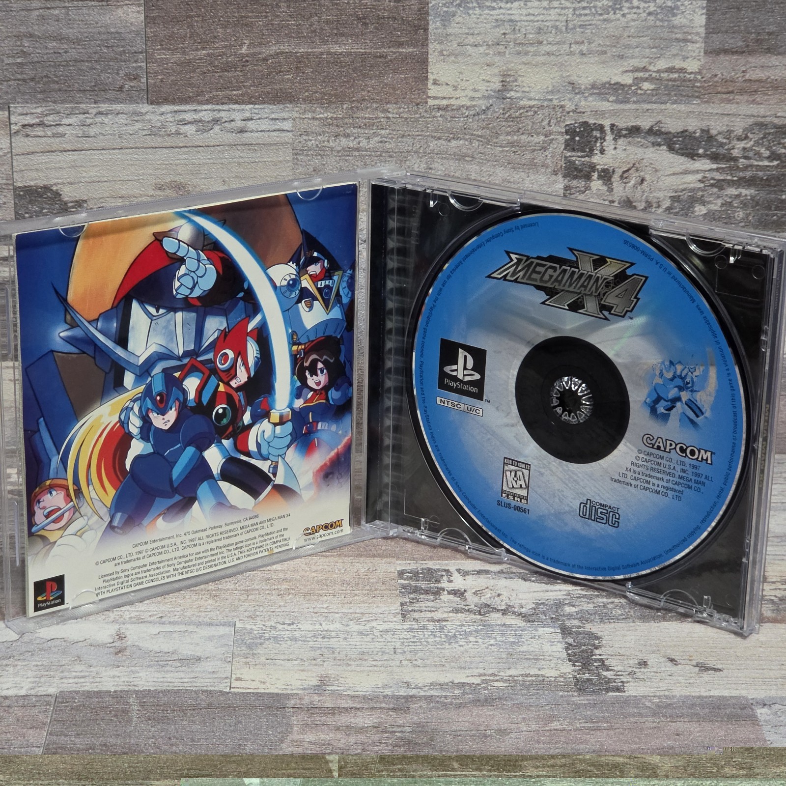 Mega Man X4 PS1 Complete CIB Black Label Tested Authentic PlayStation PSX