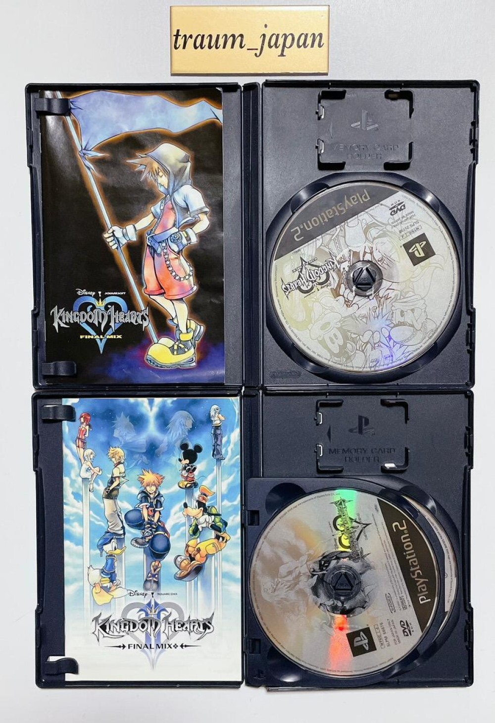 Kingdom Hearts 1 & II 2 & Final Mix 1 & II 2 4Games set Sony PS2 PlayStation 2