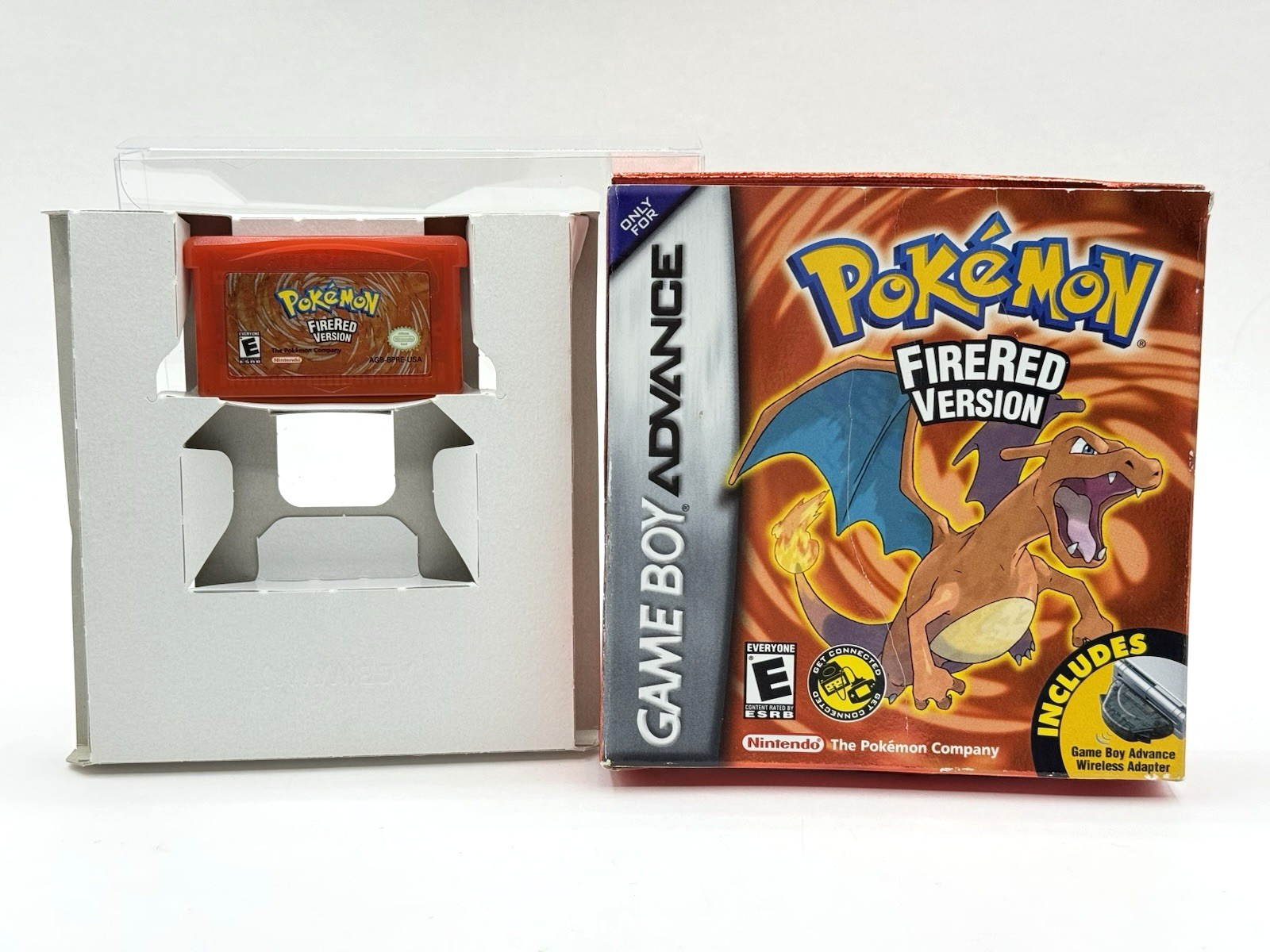 Pokémon FireRed Version Nintendo GBA Game & Box with Error Misprint – READ!