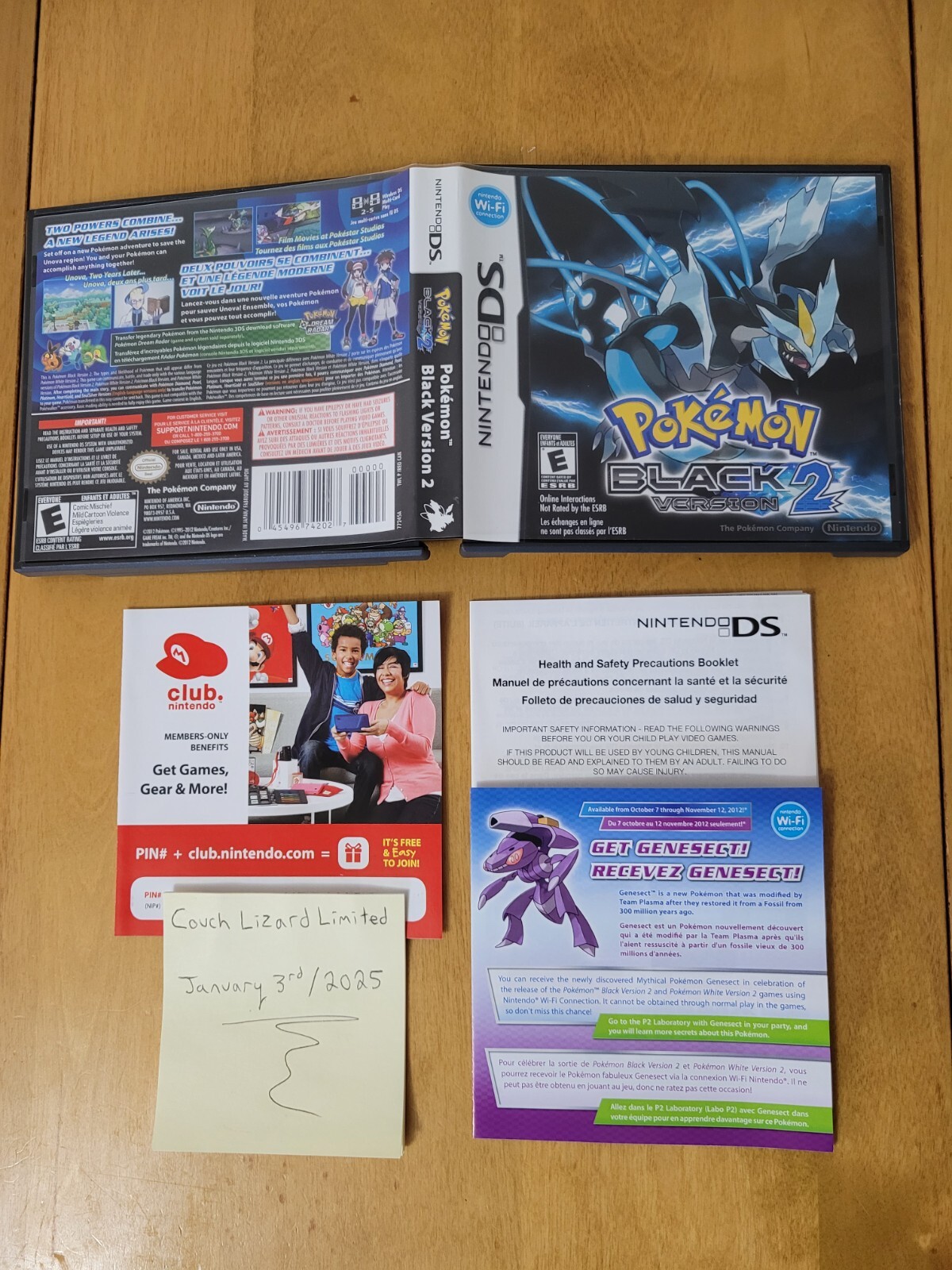 Pokemon: Black Version 2 (Nintendo DS) – CIB – Like New Condition – Authentic