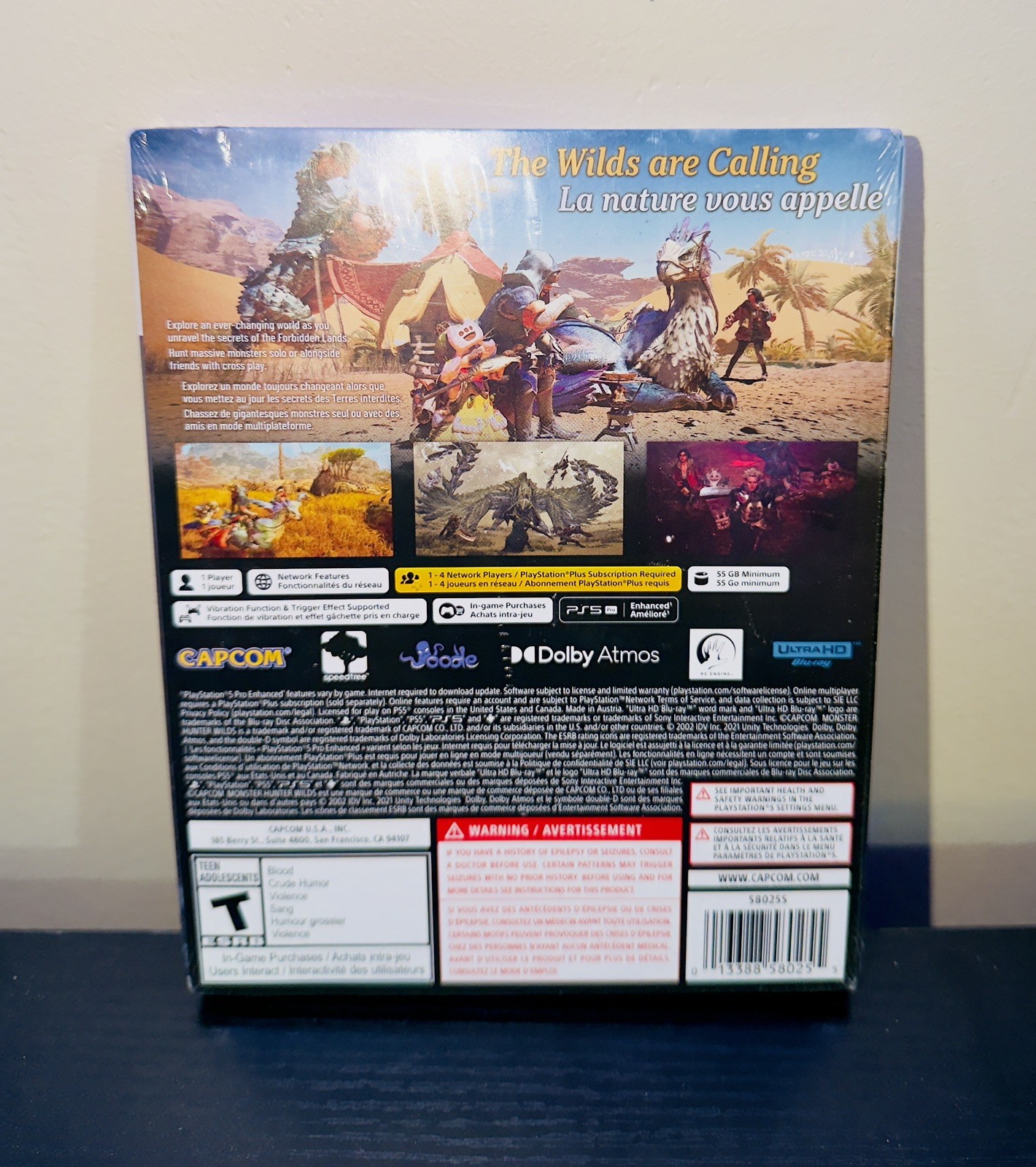 Brand New SEALED Monster Hunter Wilds Steel Book Edition – Sony PlayStation 5