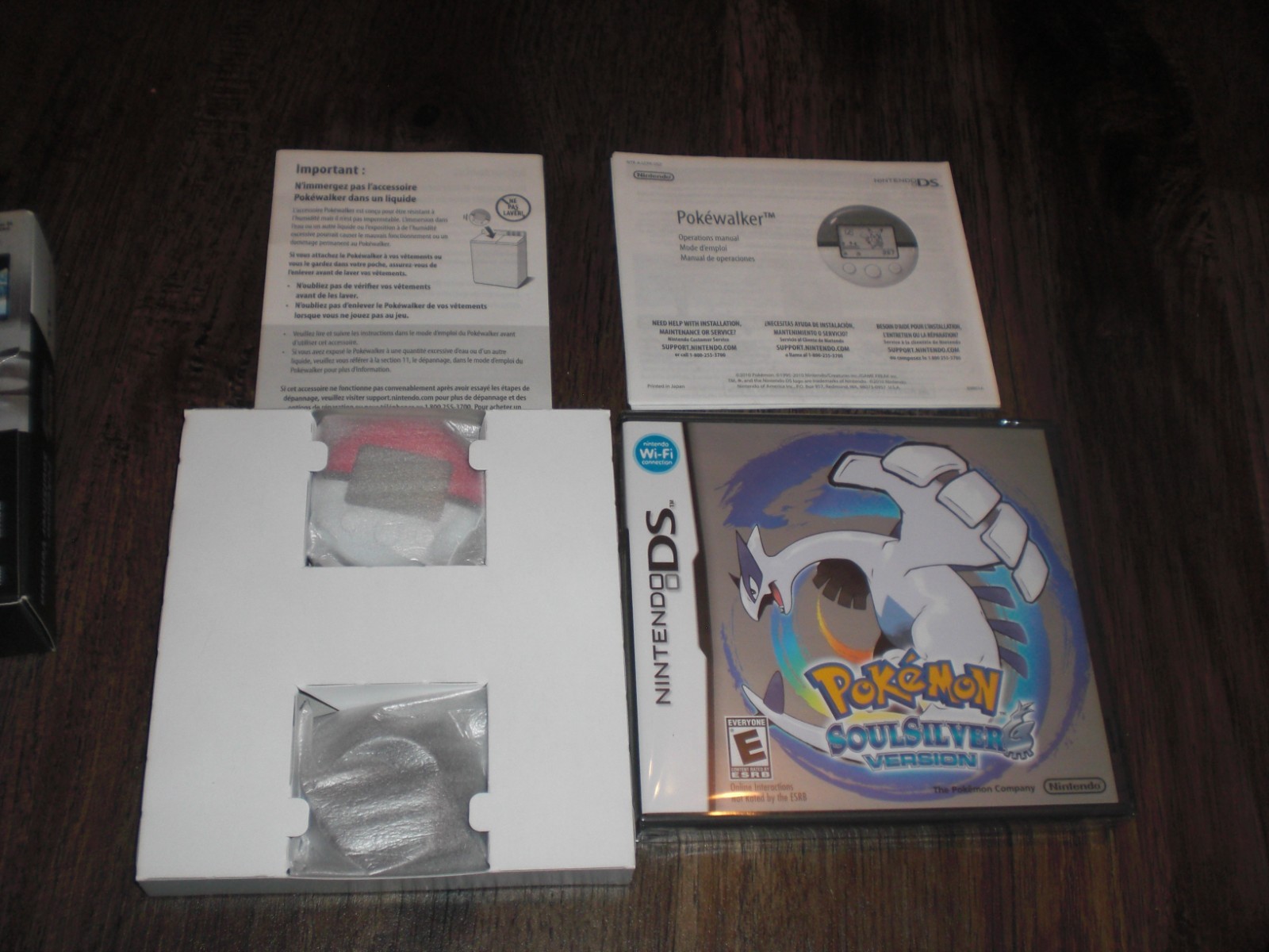 AUTHENTIC Pokemon Soul Silver Nintendo DS 3DS COMPLETE CIB BigBox NEW Pokewalker