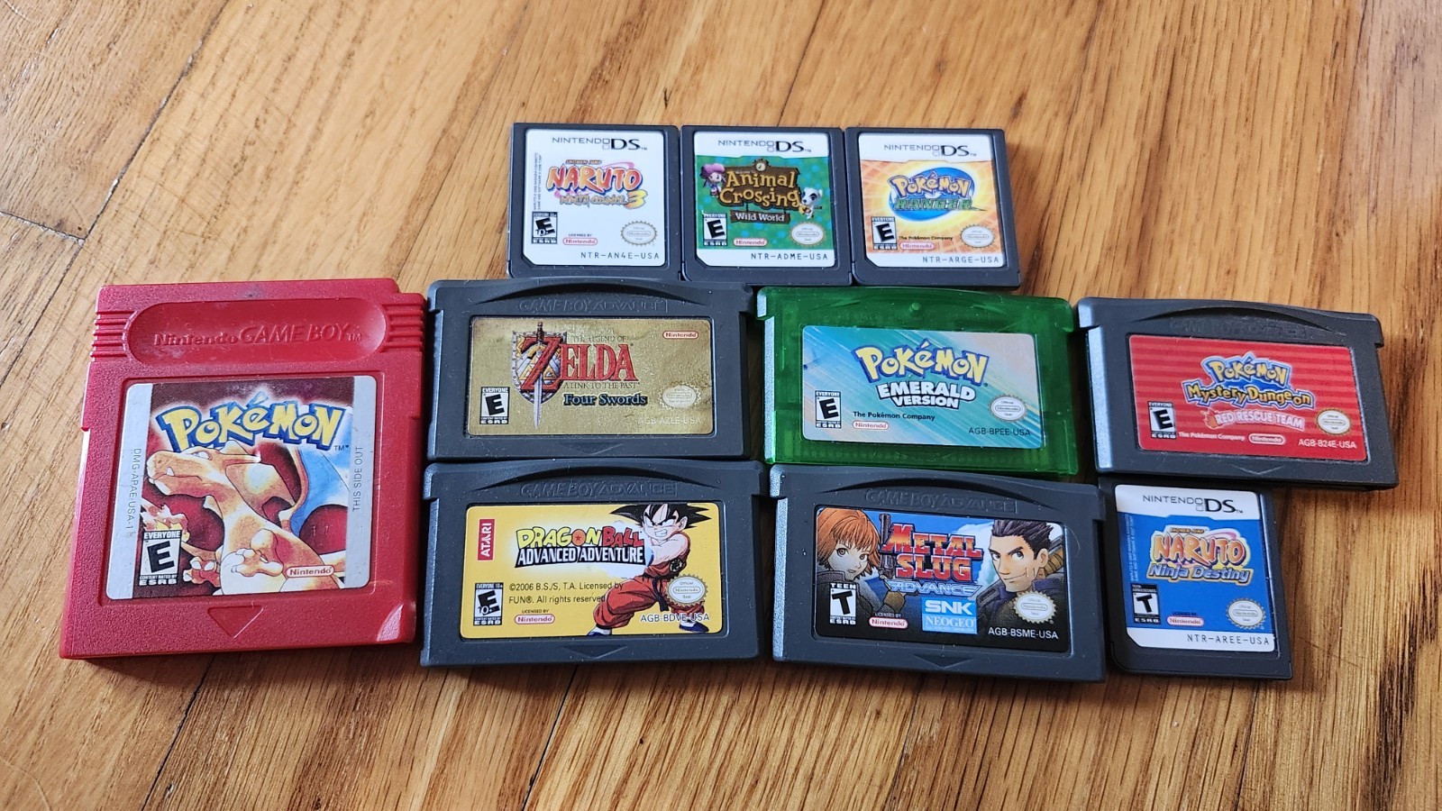 Gameboy Advance Collection – Pokemon, Dragonball, Metal Slug – RARE