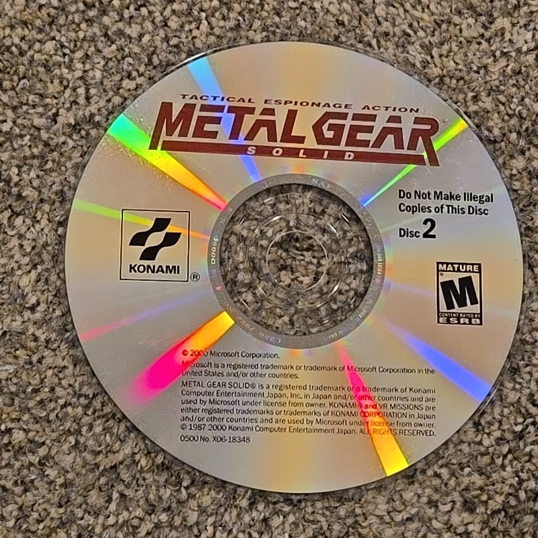 Metal Gear Solid: Tactical Espionage Action (PC CD-ROM) 2-Disc Set Plain Case