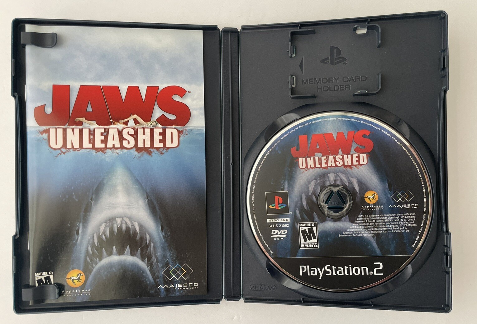 Jaws Unleashed PS2 PlayStation 2 Complete CIB Tested, Excellent Condition
