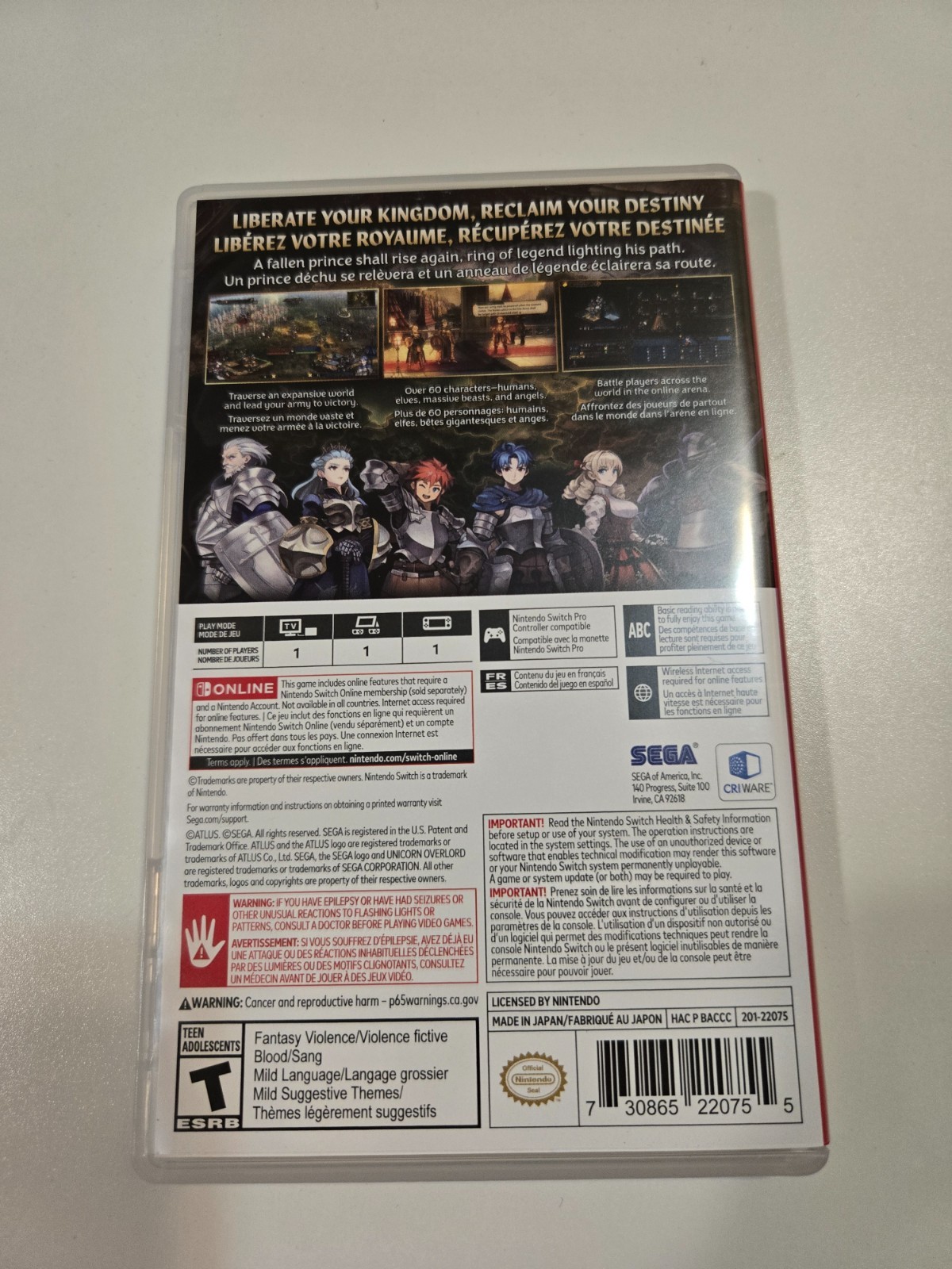 Unicorn Overlord – Nintendo Switch