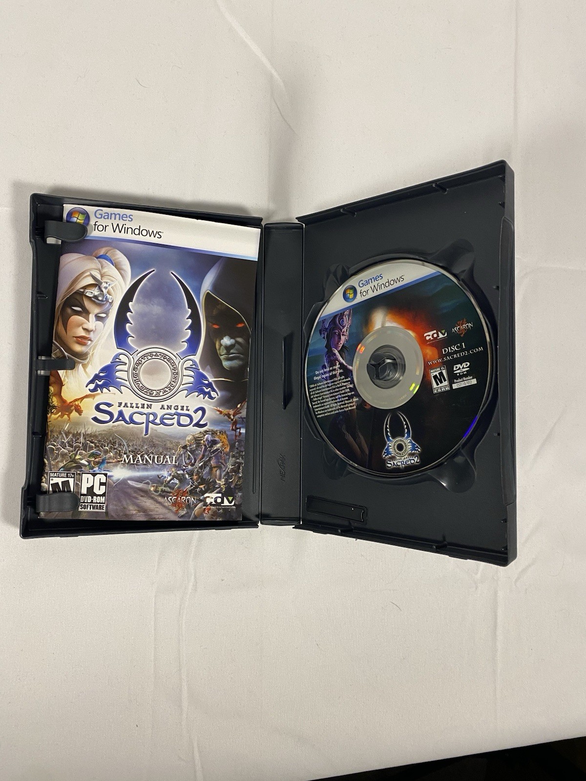 SACRED 2: Fallen Angel (Windows PC DVD) Complete RPG Game w/Slipcover