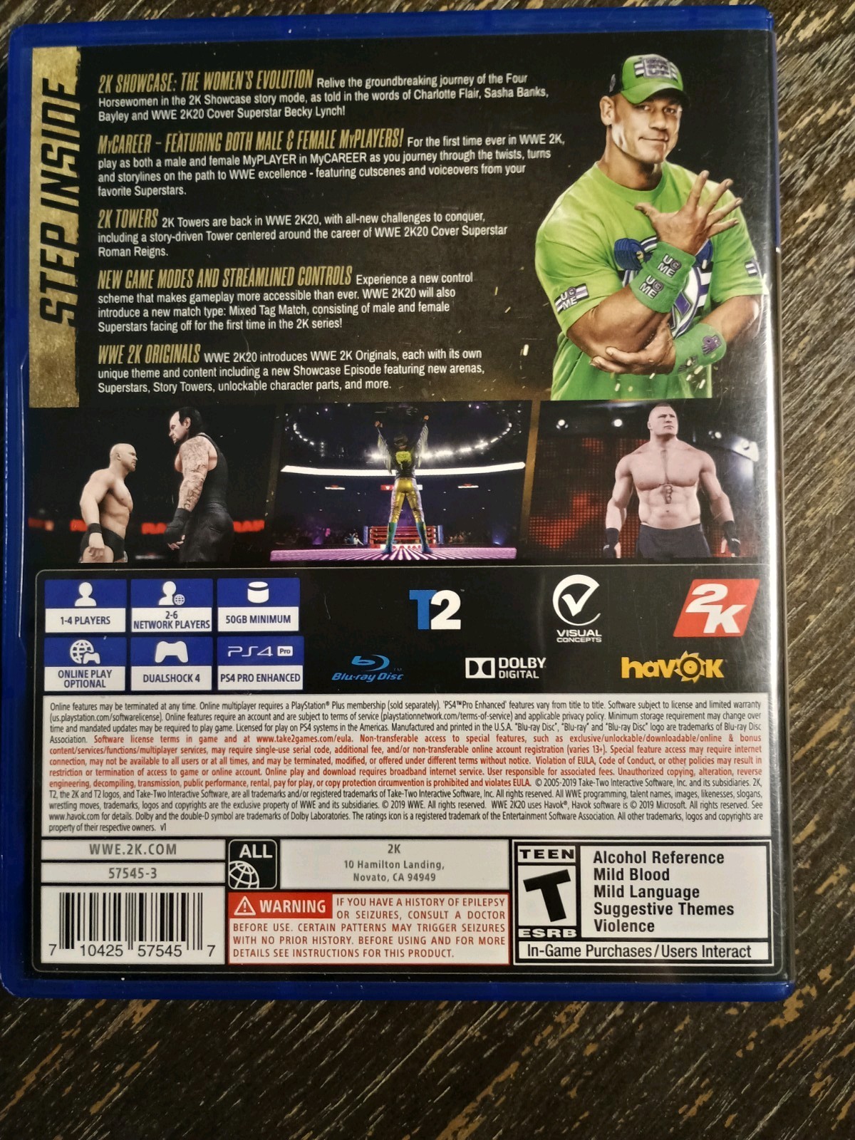 WWE 2K20 SmackDown 20th Anniversary Edition PS4 Kurt Angle signature