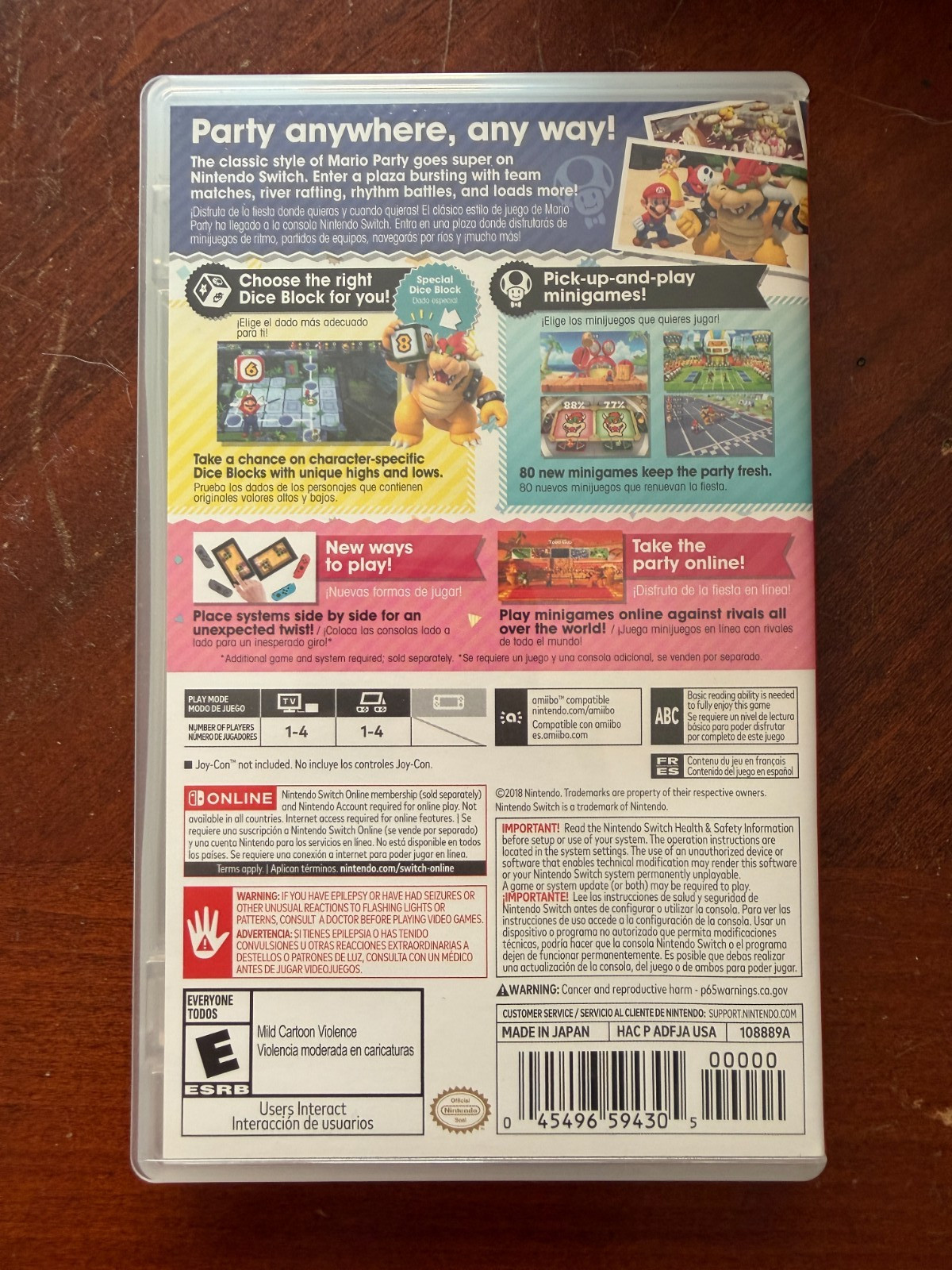 Super Mario Party Nintendo Switch 2018 Complete In Box