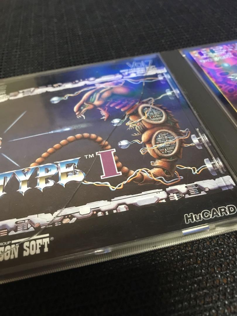 R-TYPE 1 + 2 SET PC Engine HuCARD NEC HUDSON SOFT Tested NTSC-J Shooting hu P 40