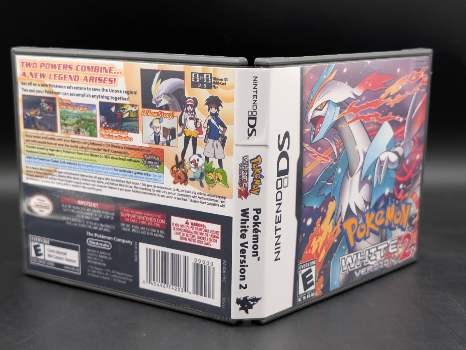 Pokemon White Version 2 ( Nintendo DS ) Authentic – Custom Cover – Read Descrip