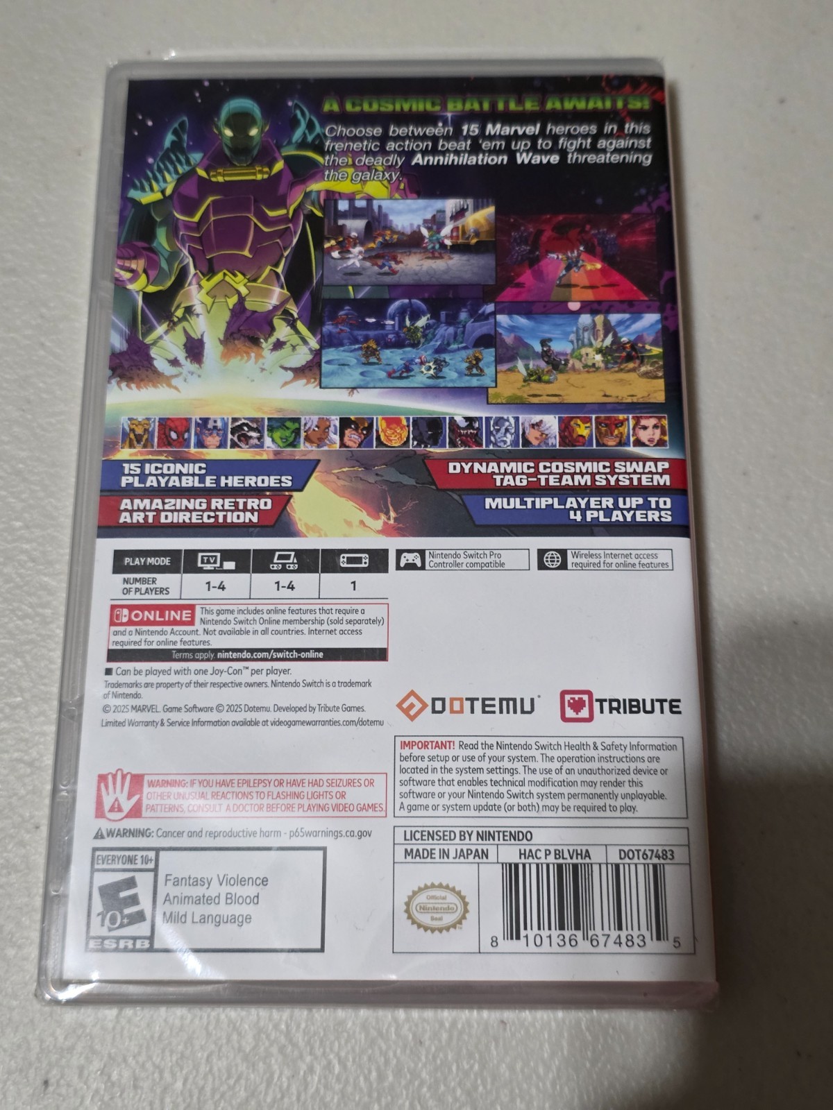 Marvel Cosmic Invasion (Nintendo Switch) Brand New