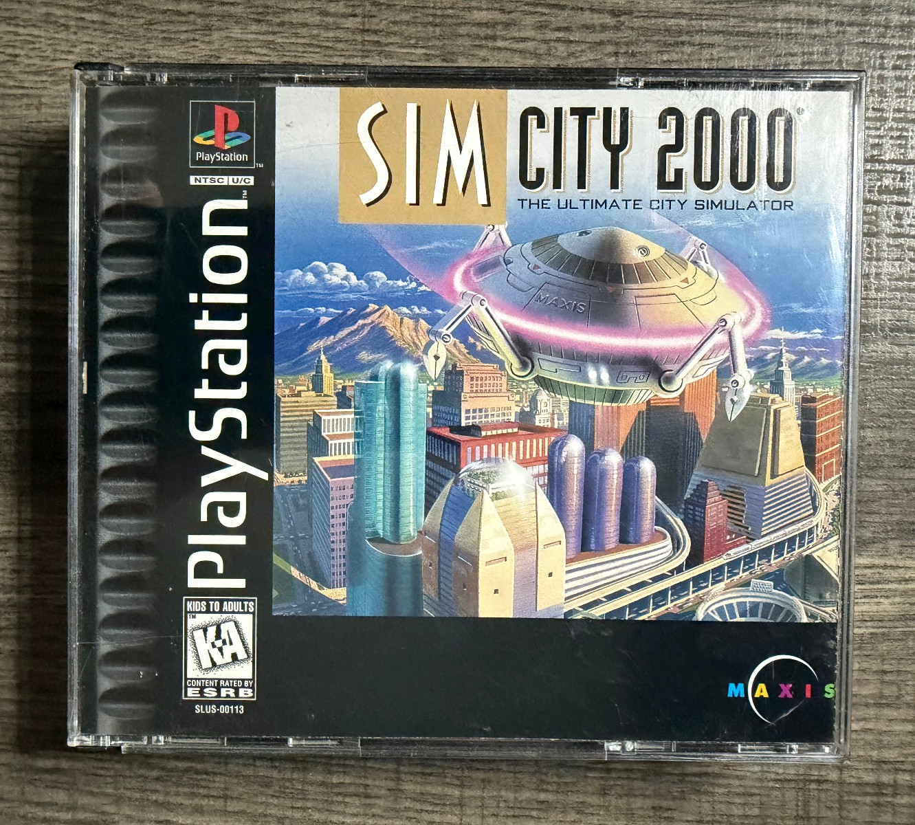 SimCity 2000 – Sony Playstation 1 PS1 – Maxis – Acceptable Condition