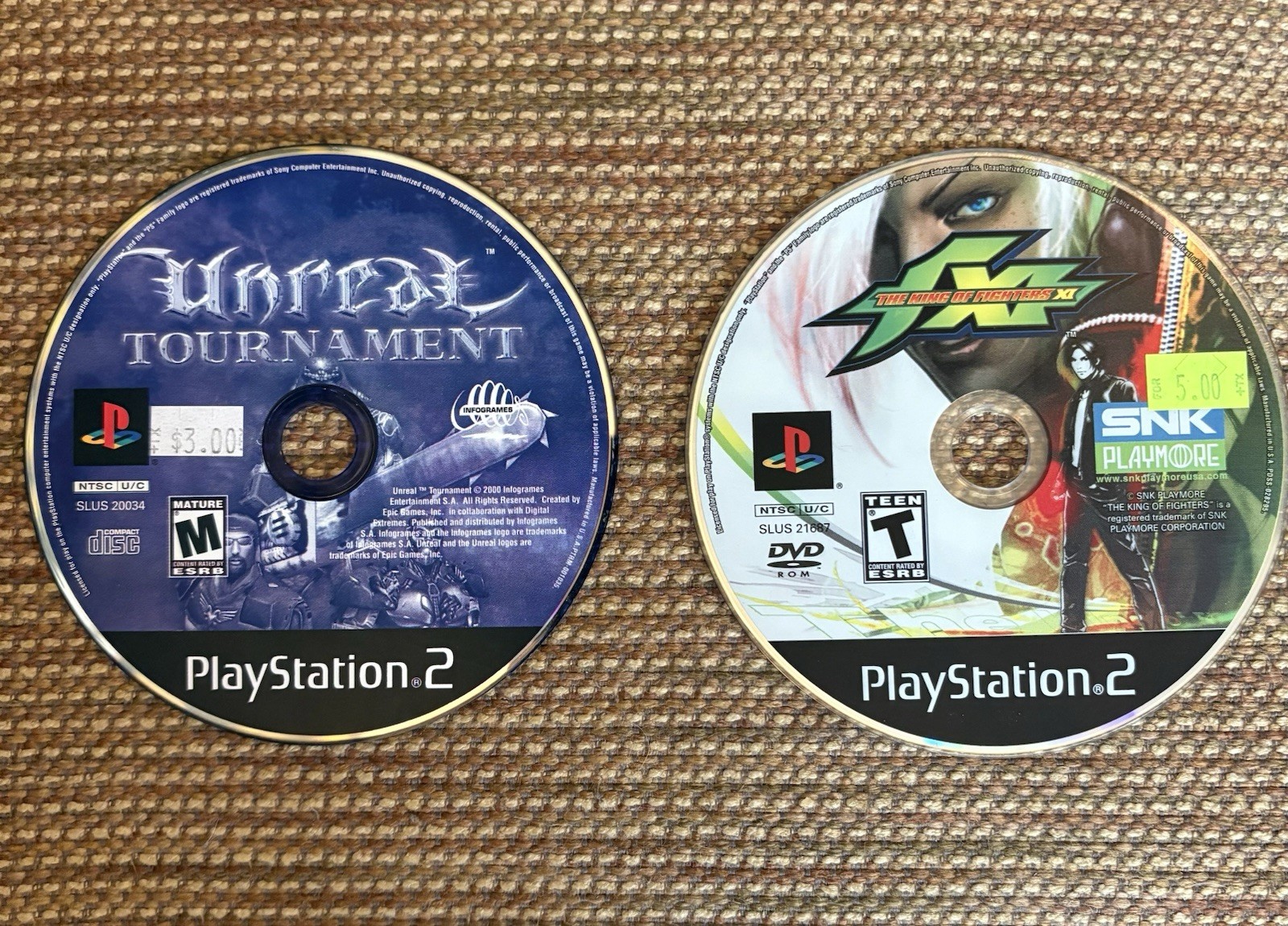 Ps2 Battle Games (King of Fighters XI, Unreal Tournament)