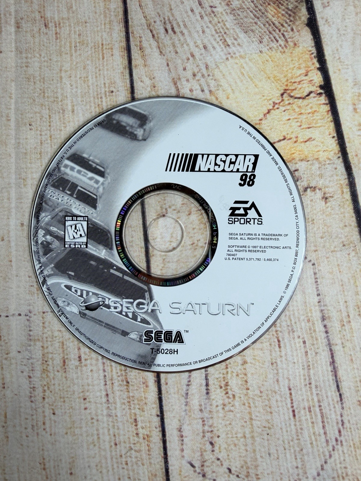 NASCAR 98 (Sega Saturn, 1997) Disc Only