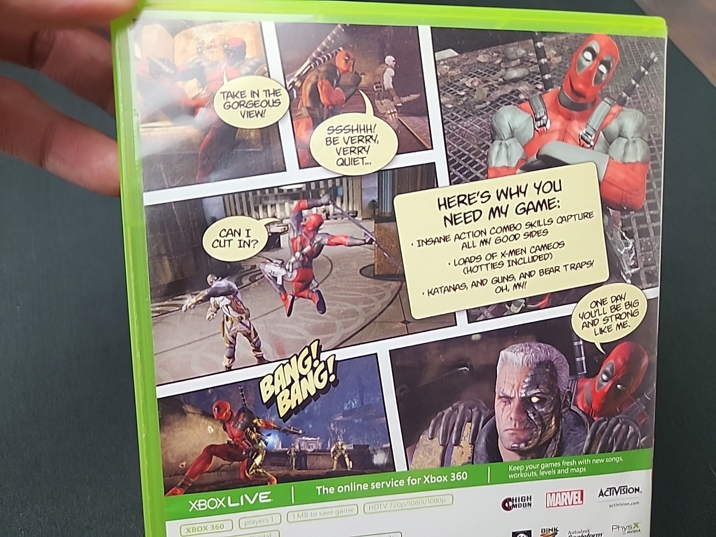 Deadpool (M) – Microsoft Xbox 360 Xbox 360 Video Games Hero Game Marvel RARE