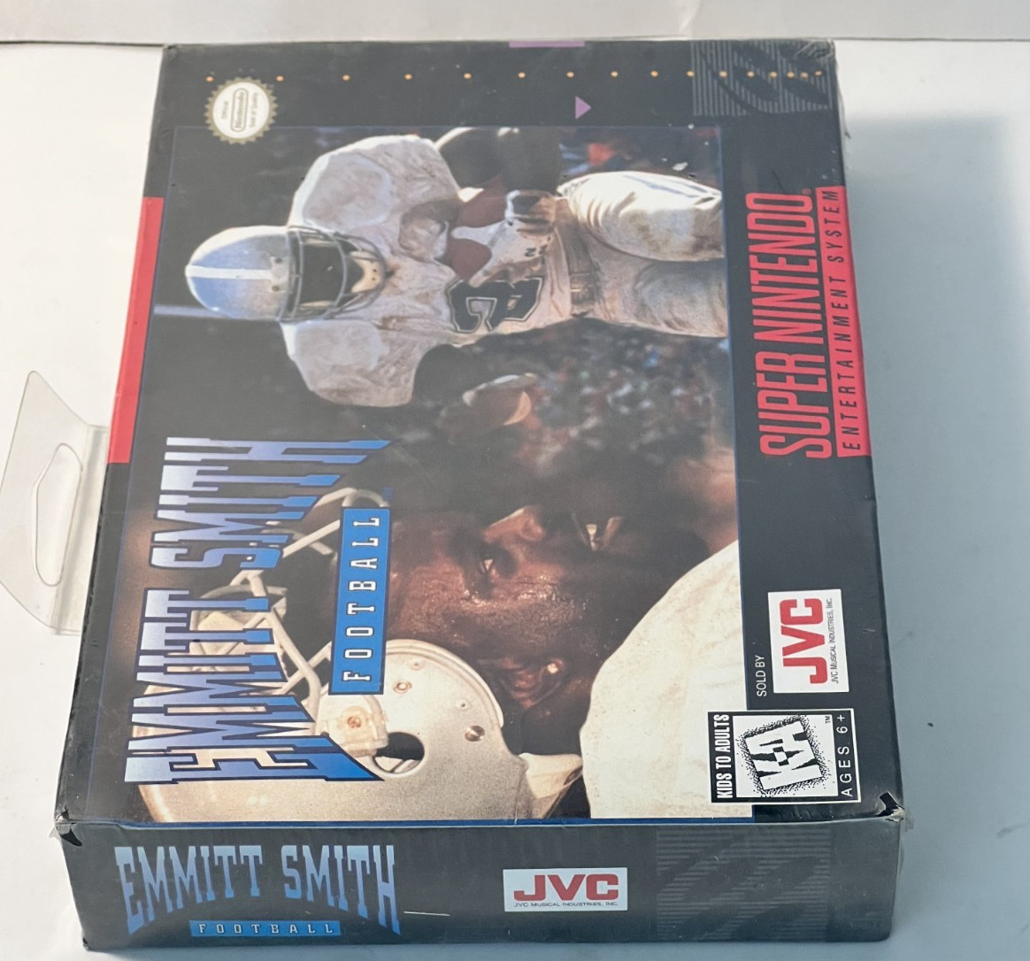 Emmitt Smith Football (Super Nintendo Entertainment System, 1995) New Snes