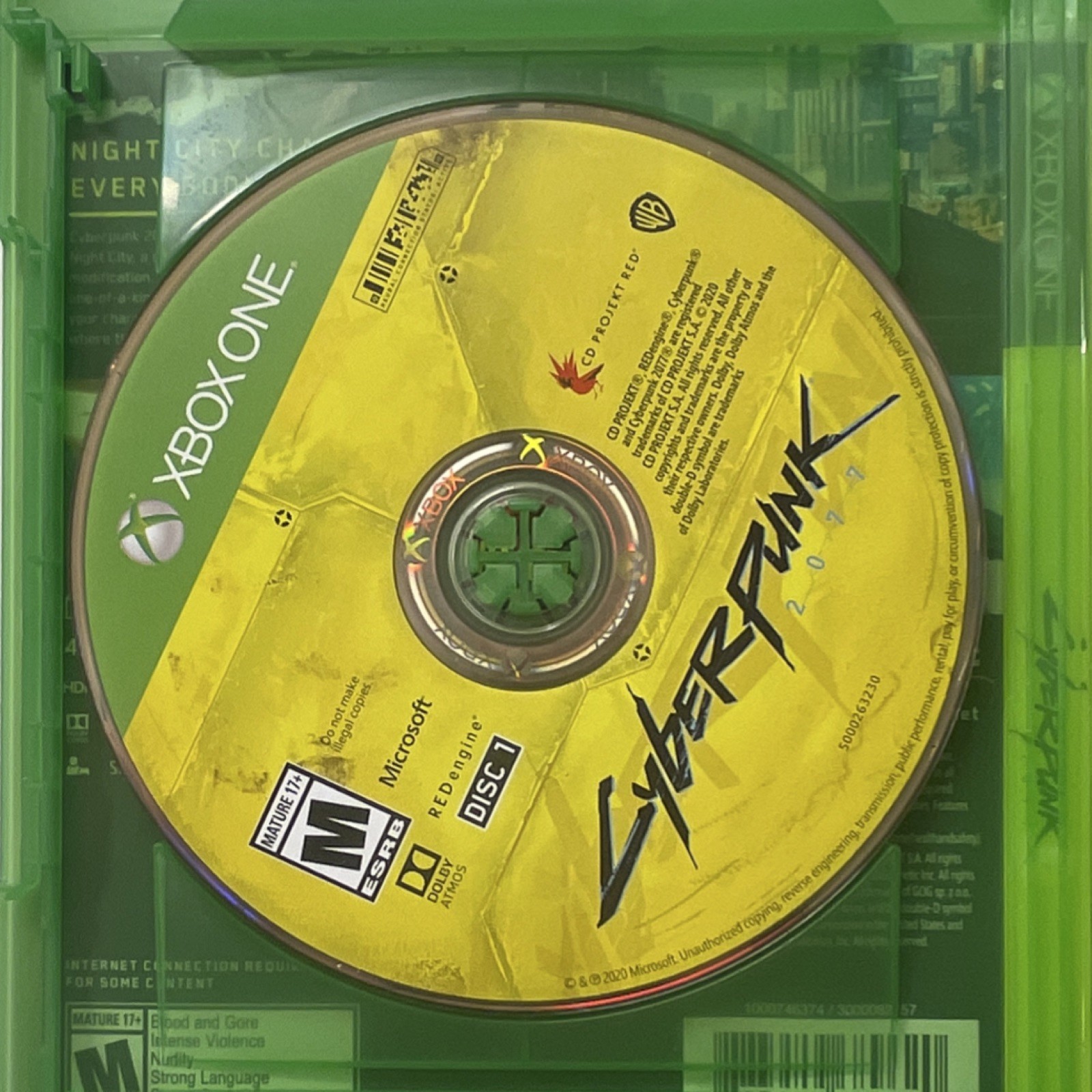 Cyberpunk 2077 (Xbox One, 2020) CD Projekt RED w/ World Compendium, Map, Extras