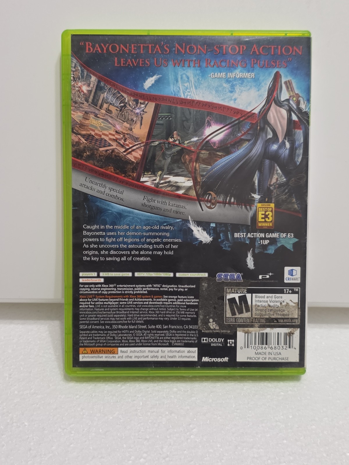 Bayonetta (Microsoft Xbox 360, 2010) Complete Tested Complete