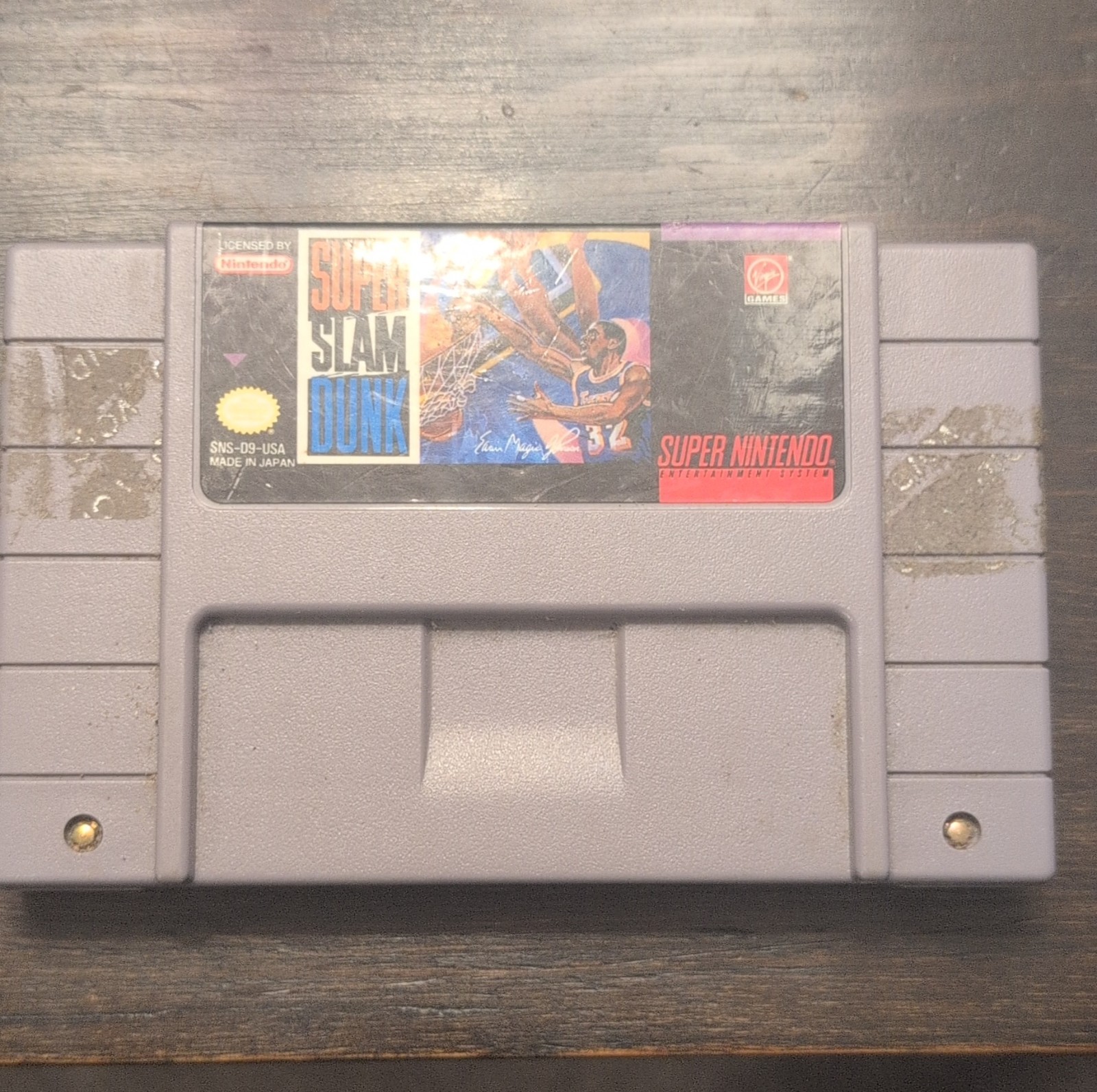Super Slam Dunk Super Nintendo SNES Basketball Sports Game NTSC-U/C