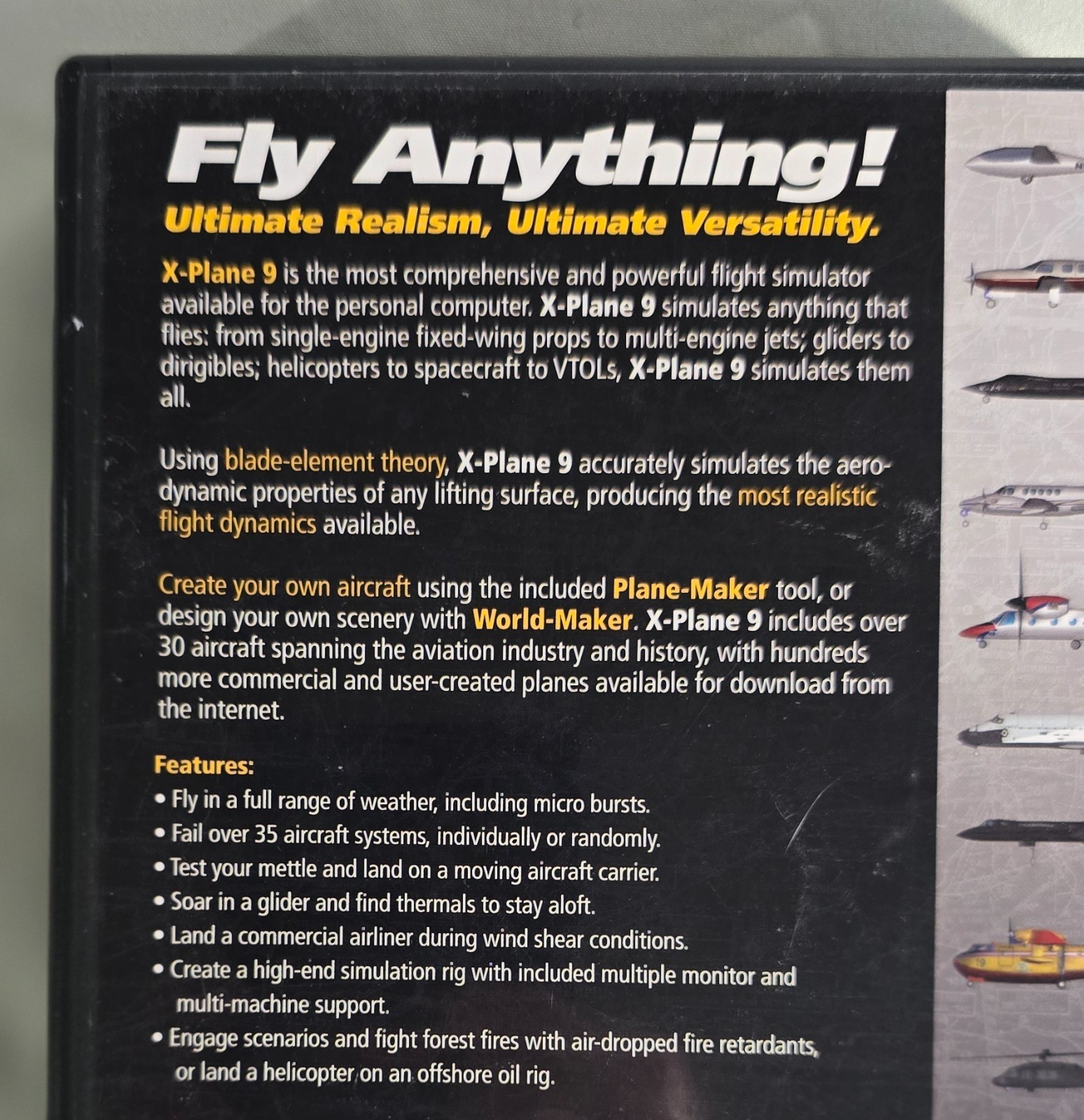 X-Plane 9 (PC Windows) Flight Simulator Game CIB + Manual