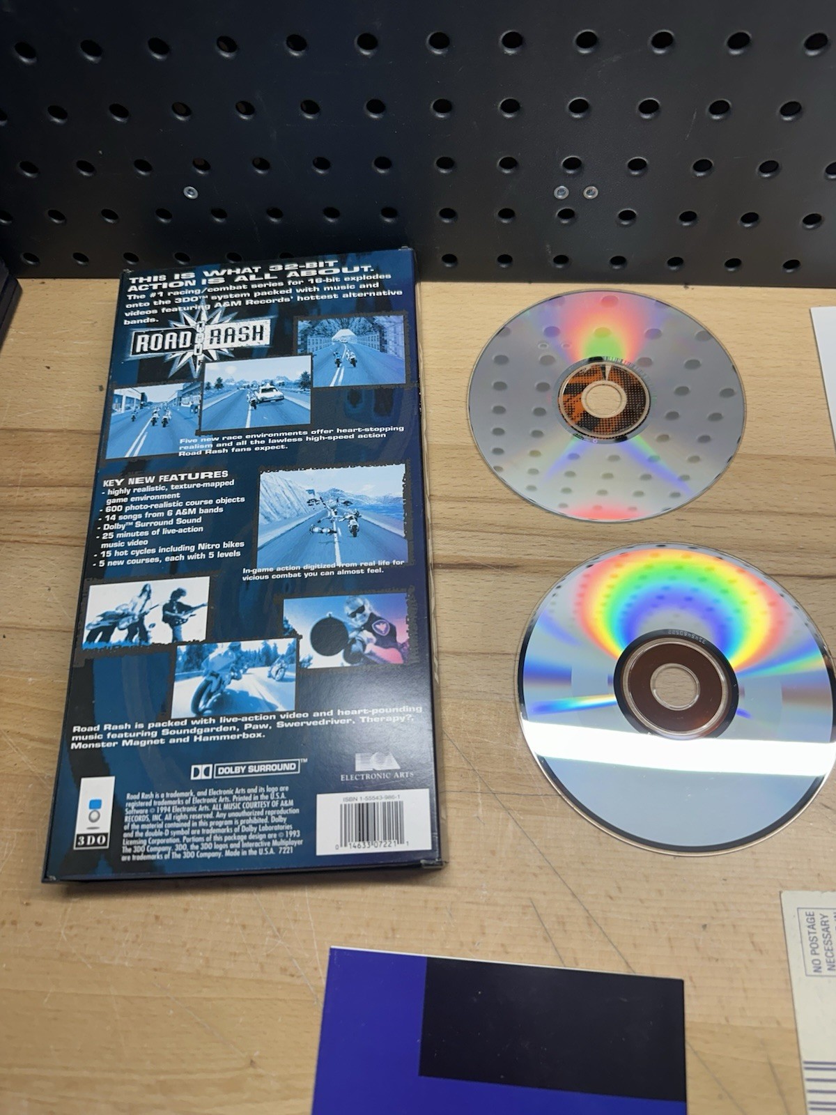 Road Rash (Panasonic 3DO, 1994) Complete In Box W/ Cd MINT DISCS VERY NICE