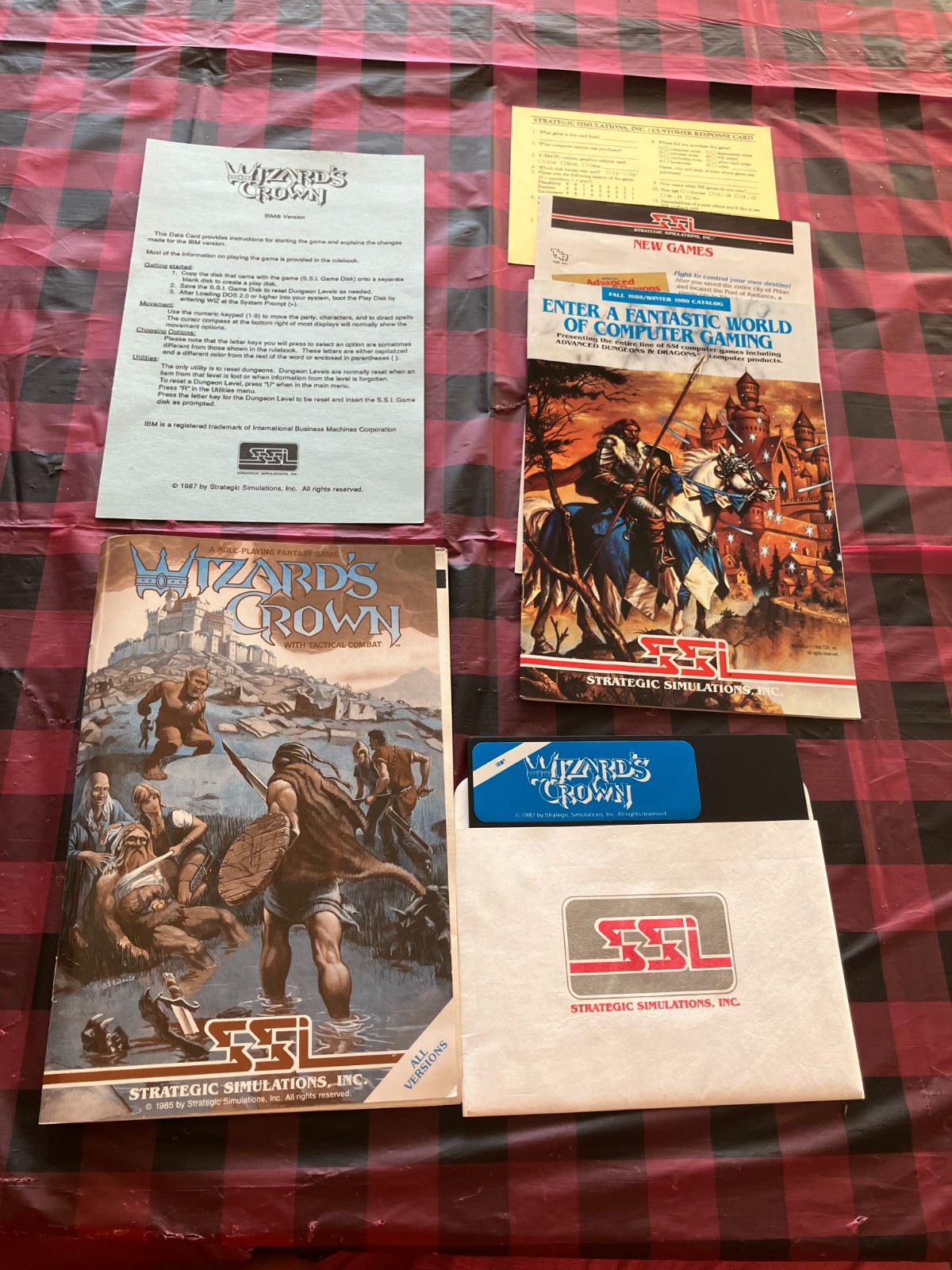 Wizards Crown RPG with Tactical Combat by SSI 5.25″ (PC, 1986)