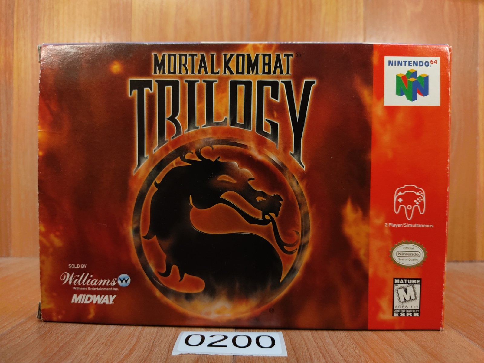 Nr MINTY BOX CIB Mortal Kombat Trilogy complete in nintendo n64 CLEAN lot vgc
