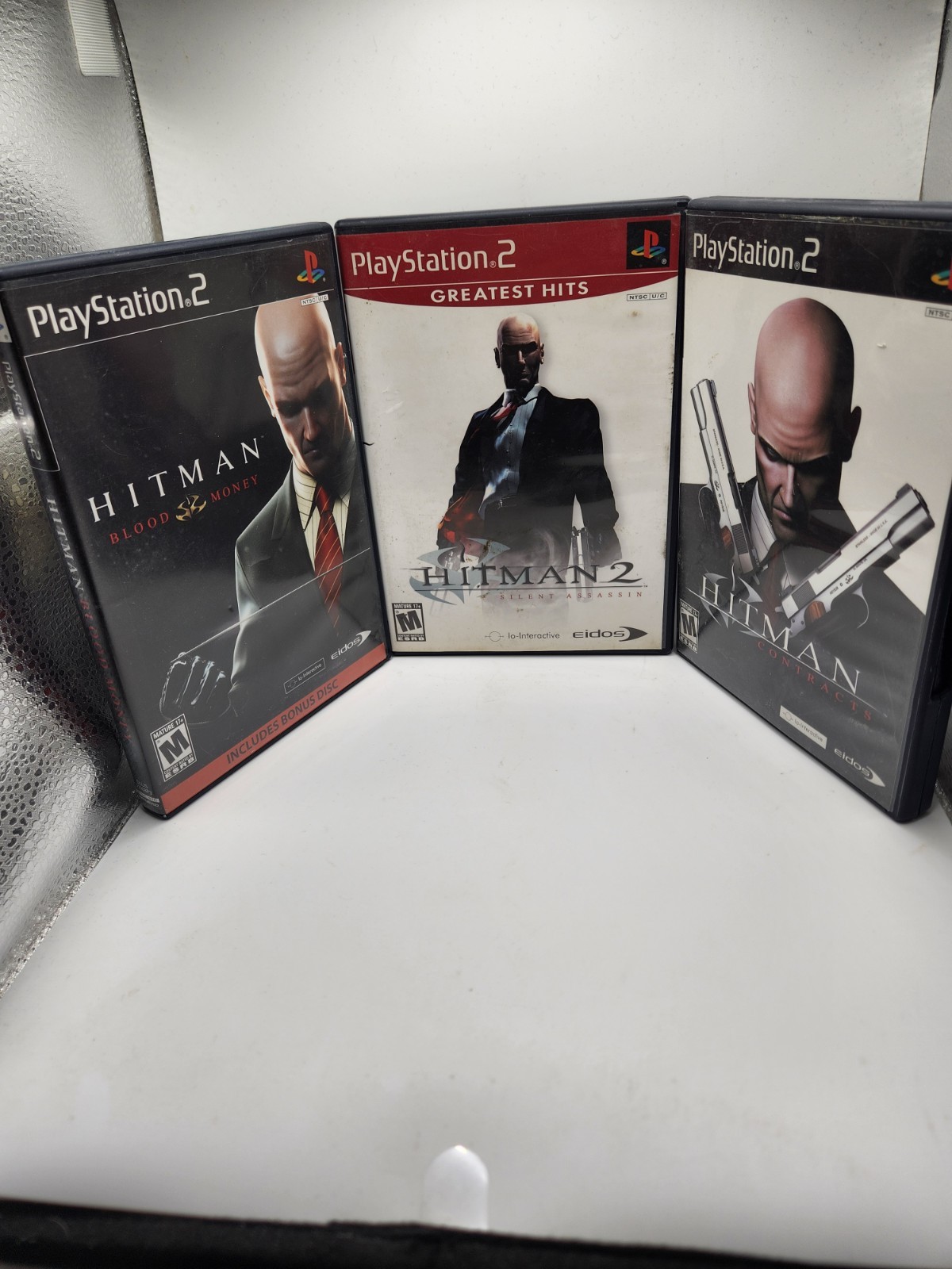 Hitman Game Lot Of 3: Blood Money, Contracts, Hitman 2 Sony PlayStation 2