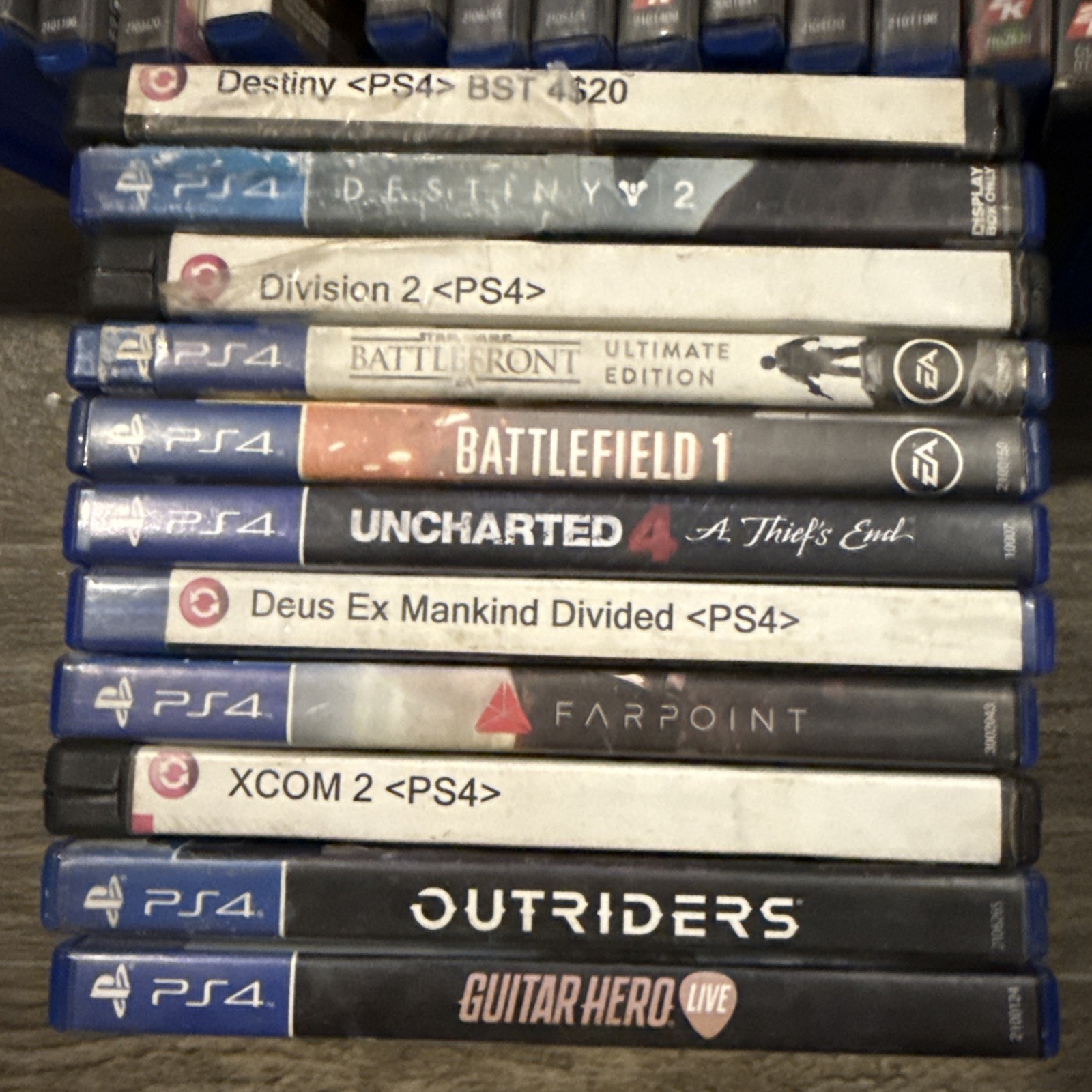 PS4 Game Lot Uncharted 4 Battlefield 1 Outriders XCOM 2 11 Games