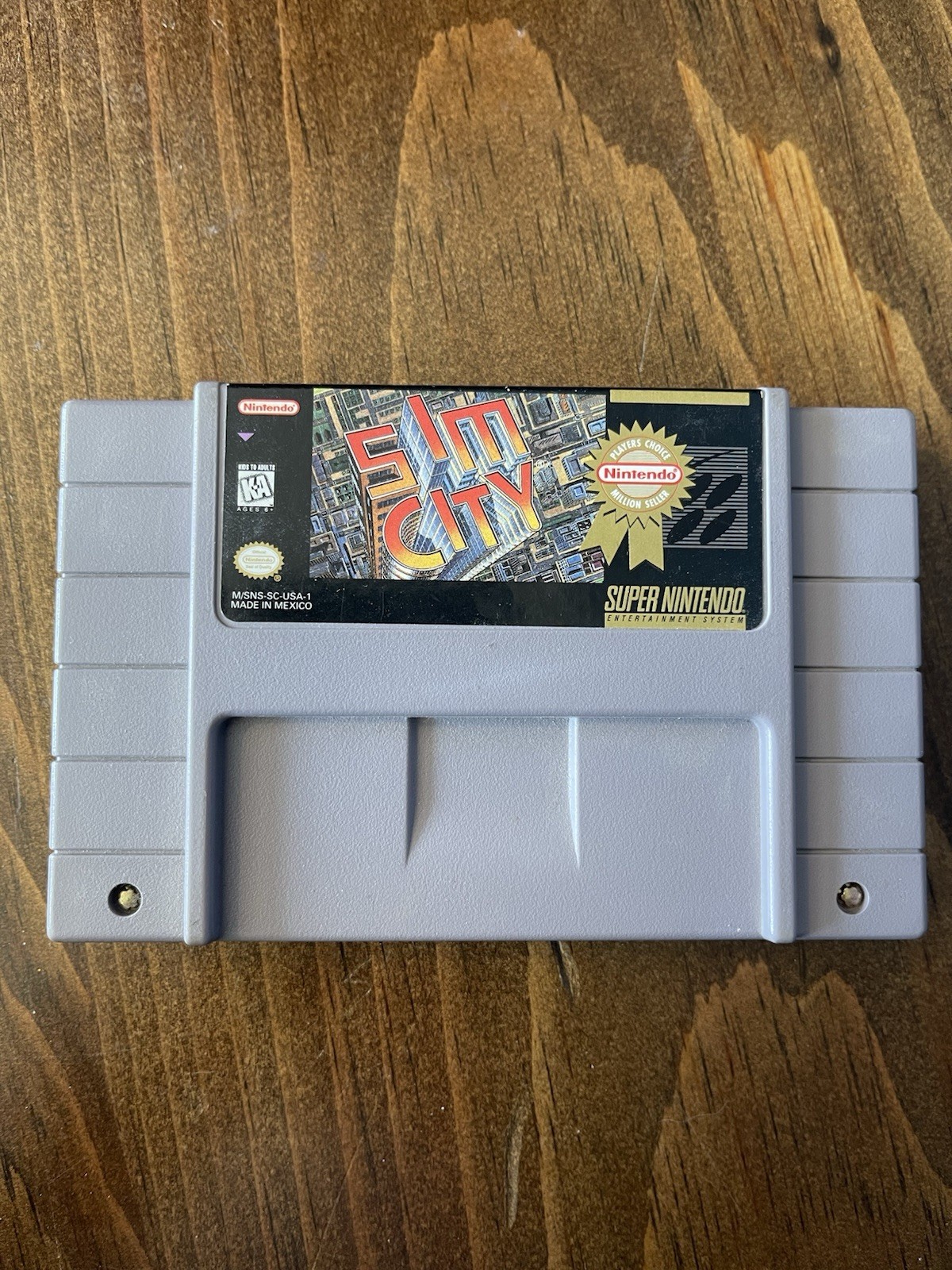 SimCity (Super Nintendo Entertainment System, 1991) With Manual, Tested Working