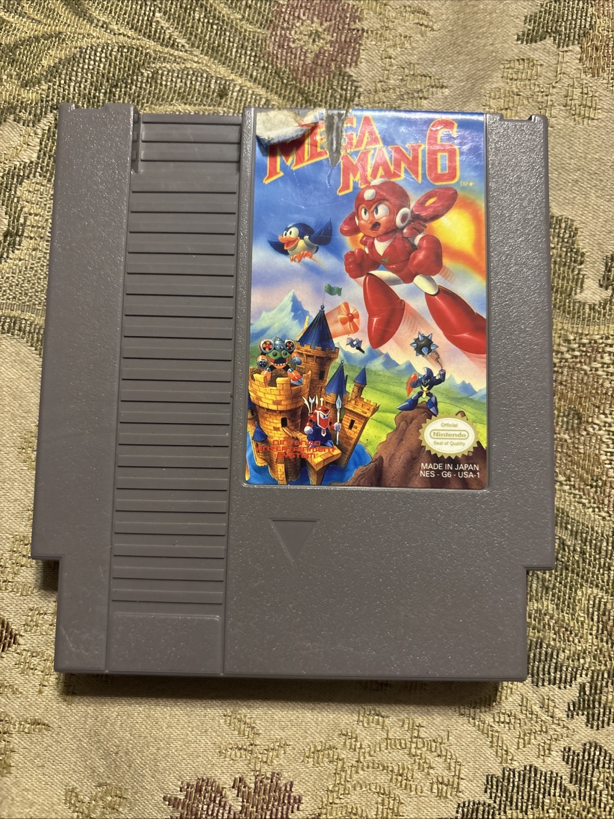 Mega Man 6 (Nintendo NES) Authentic Cleaned Tested Works Great !!