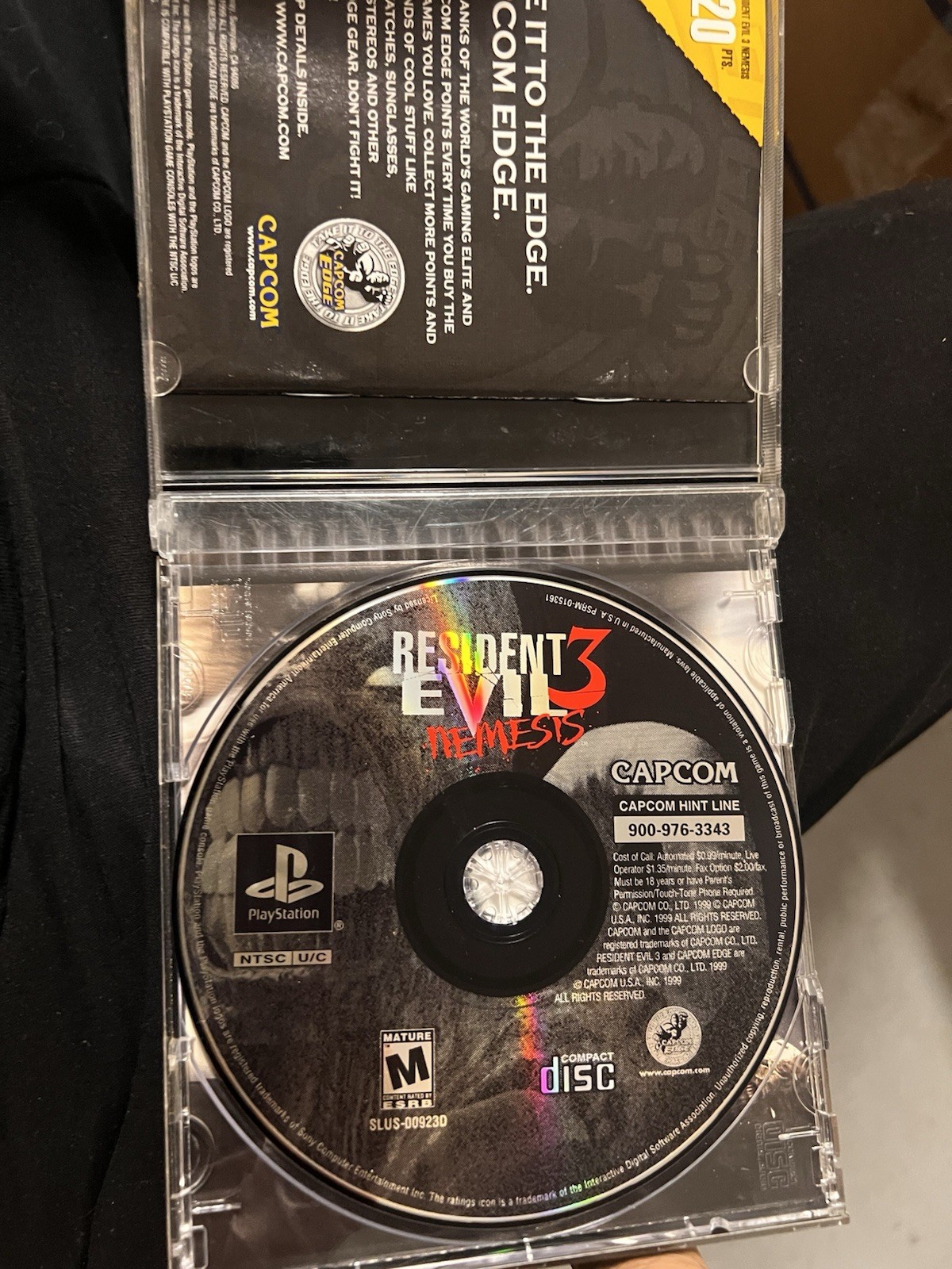 Capcom Resident Evil 3: Nemesis PS1 w/ Manual NTSC-U/C 1999 M Horror