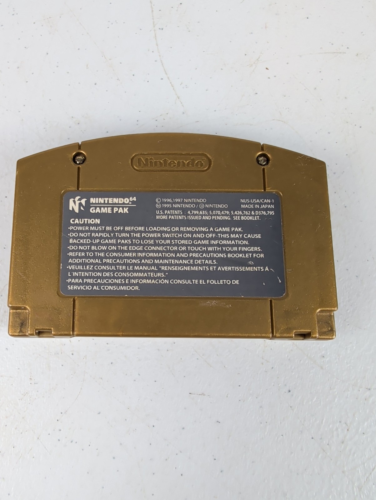 The Legend of Zelda Majora’s Mask Nintendo 64 N64 Gold Cartridge Tested Working