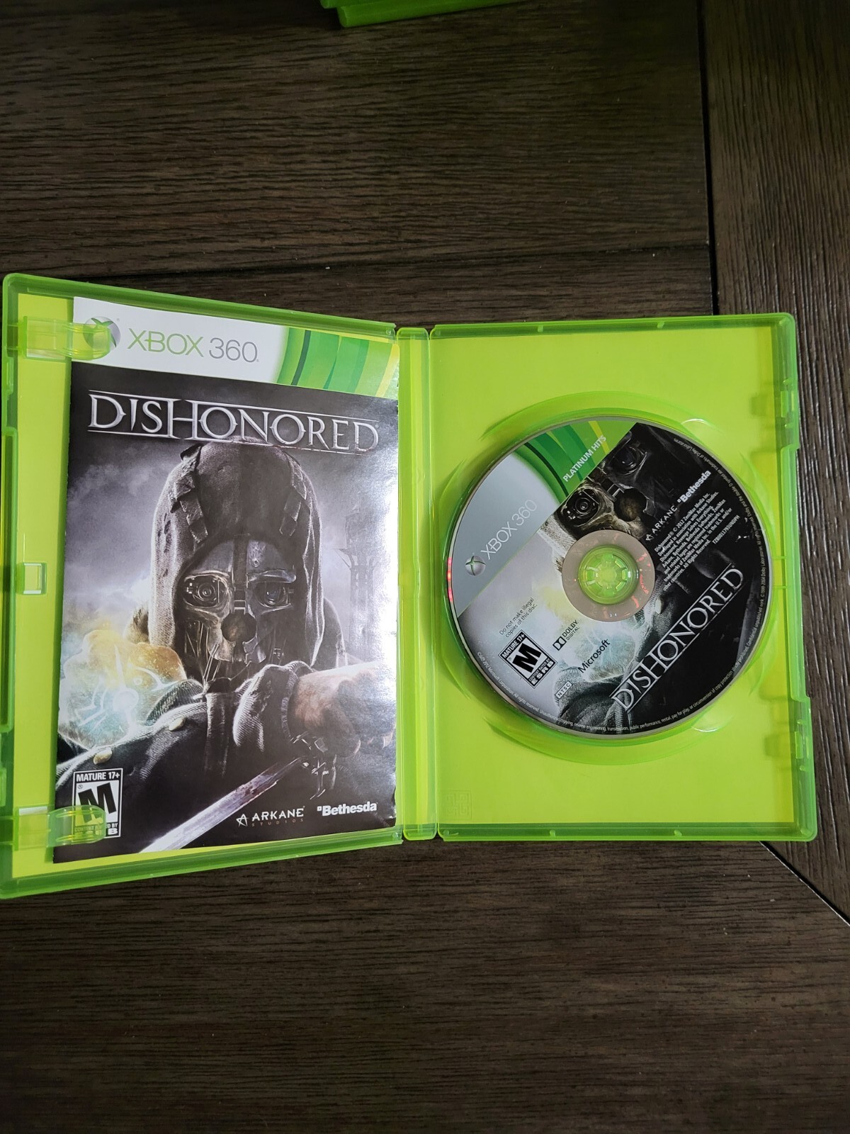 Dishonored (Microsoft Xbox 360, 2012) CIB Complete
