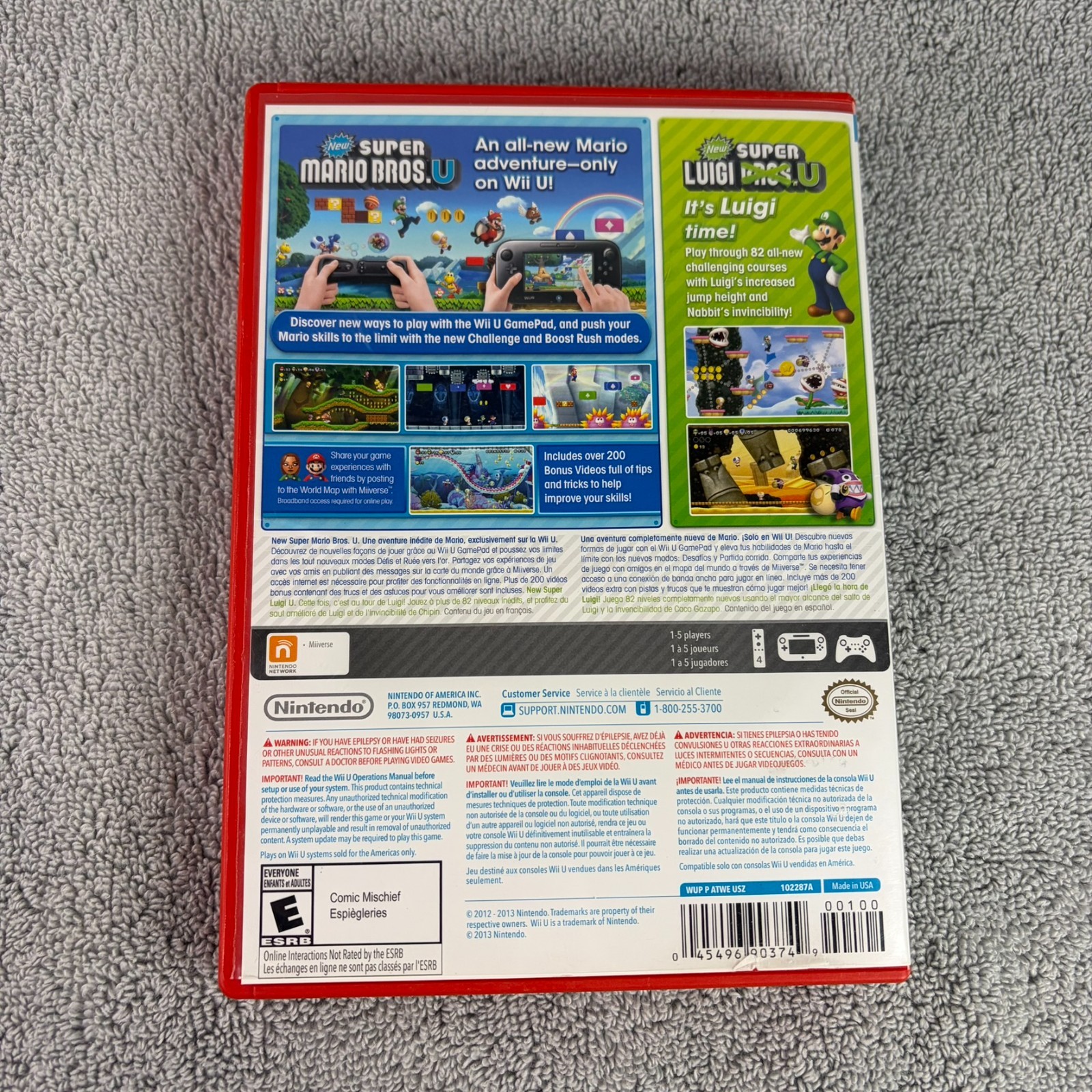 Super Mario Bros. U with New Super Luigi U. (Nintendo Wii)