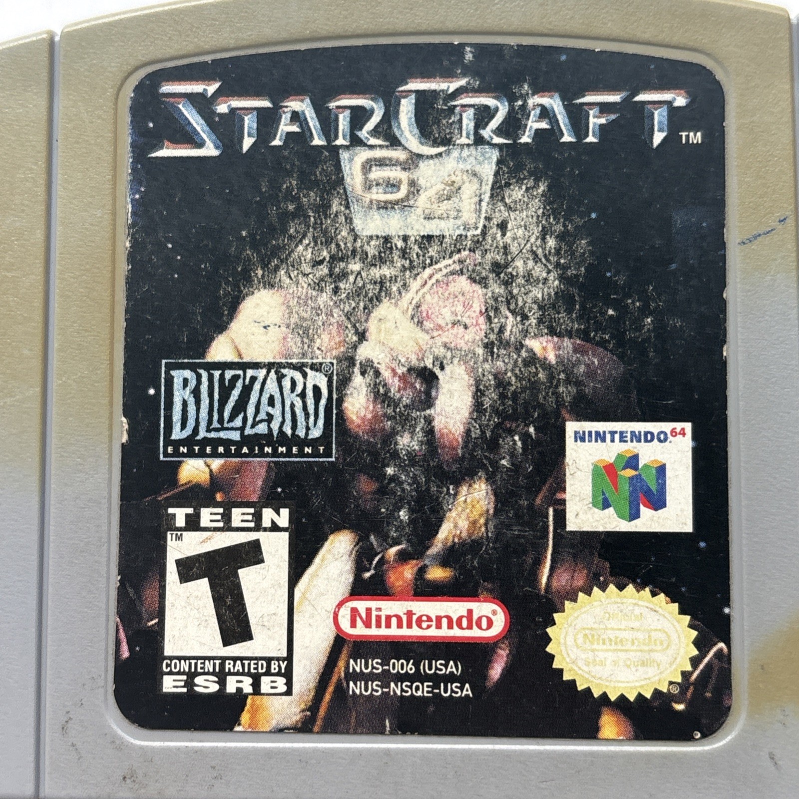 StarCraft 64 (Nintendo 64 N64, 2000) Authentic Game Cartridge TESTED Star Craft
