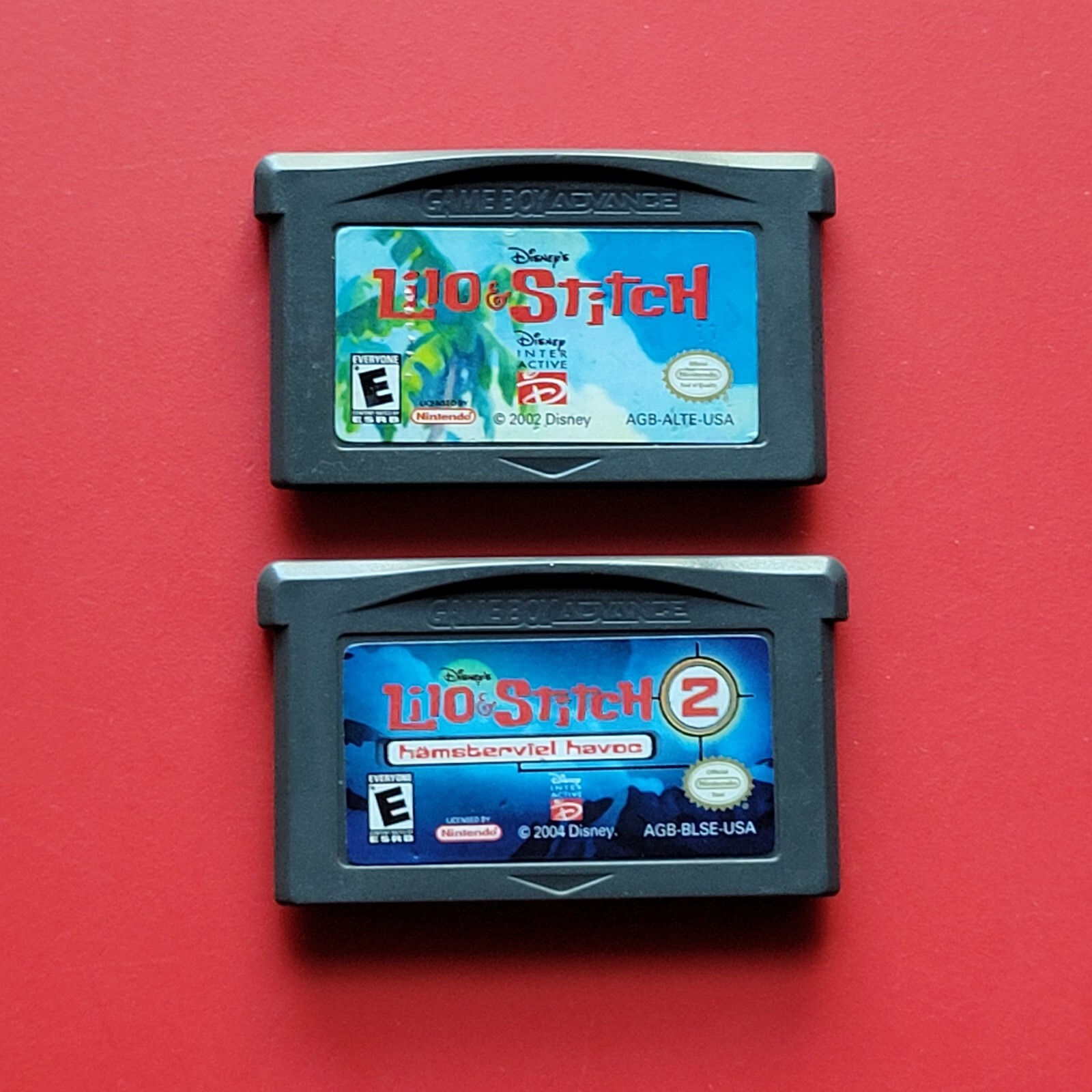 Lilo & Stitch 1 2 Hamsberviel Havoc Nintendo Game Boy Advance Disney Lot 2 Games