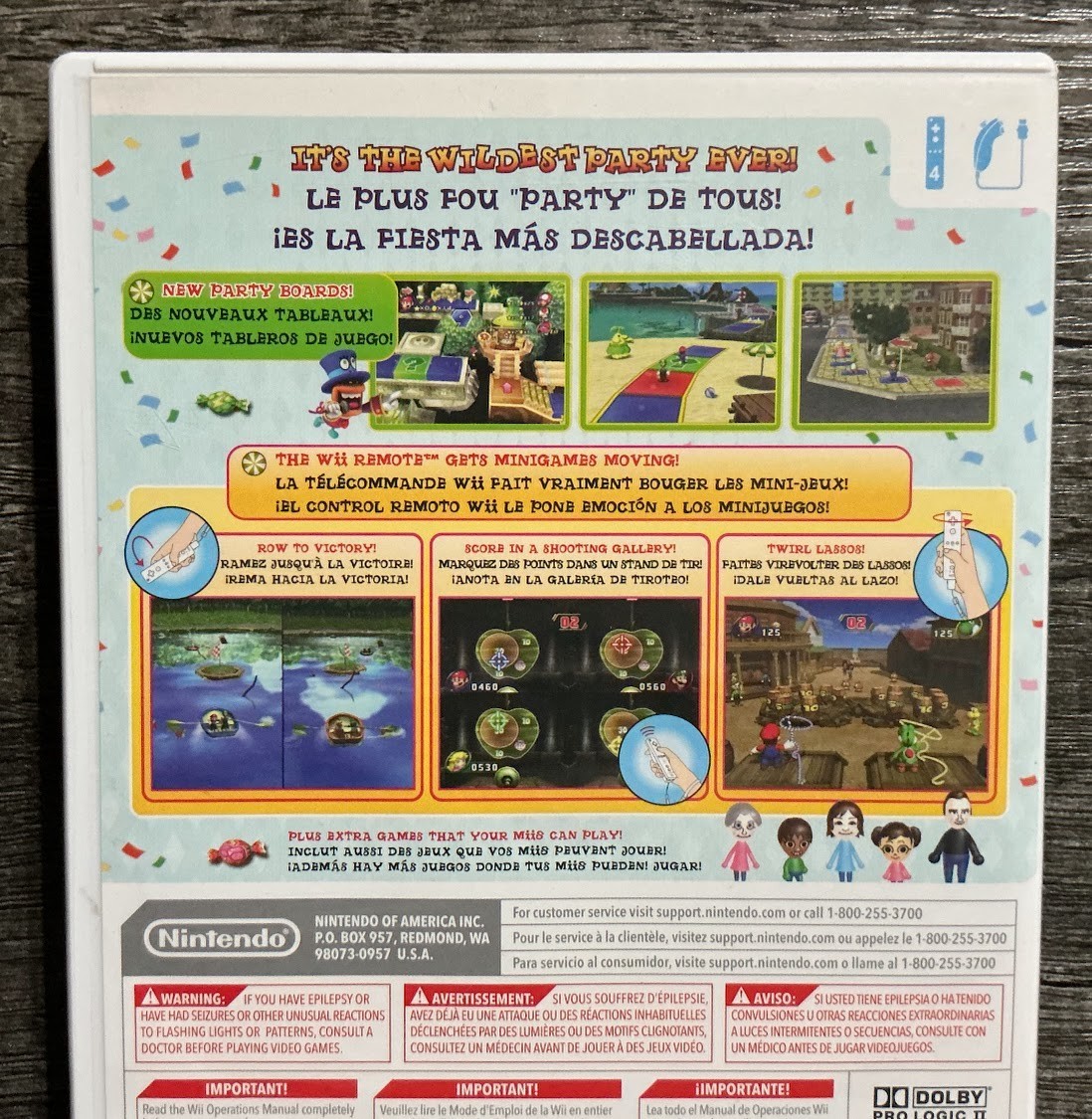 Mario Party 8 (Nintendo Wii, 2007) CIB Complete in Box Tested & Working!