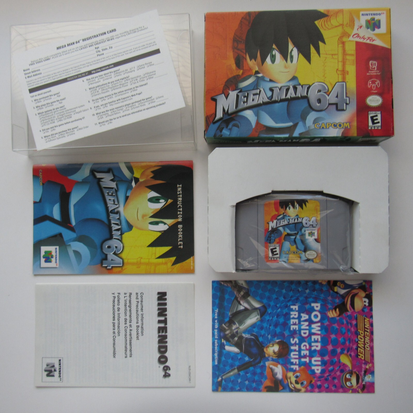 Mega Man Nintendo 64 N64 Authentic Complete In Box CIB Reg Card Manual Capcom