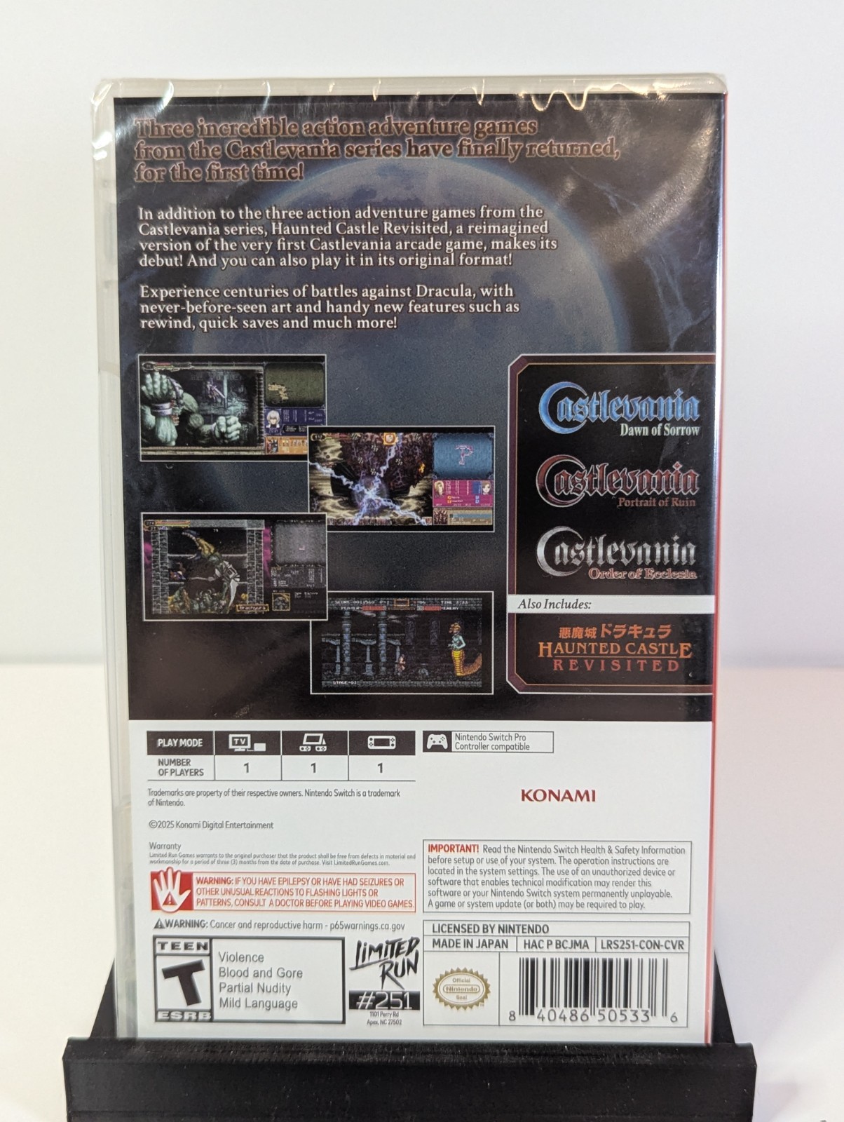 Castlevania Dominus Collection – Nintendo Switch – LRG 10 Anniversary Exclusive