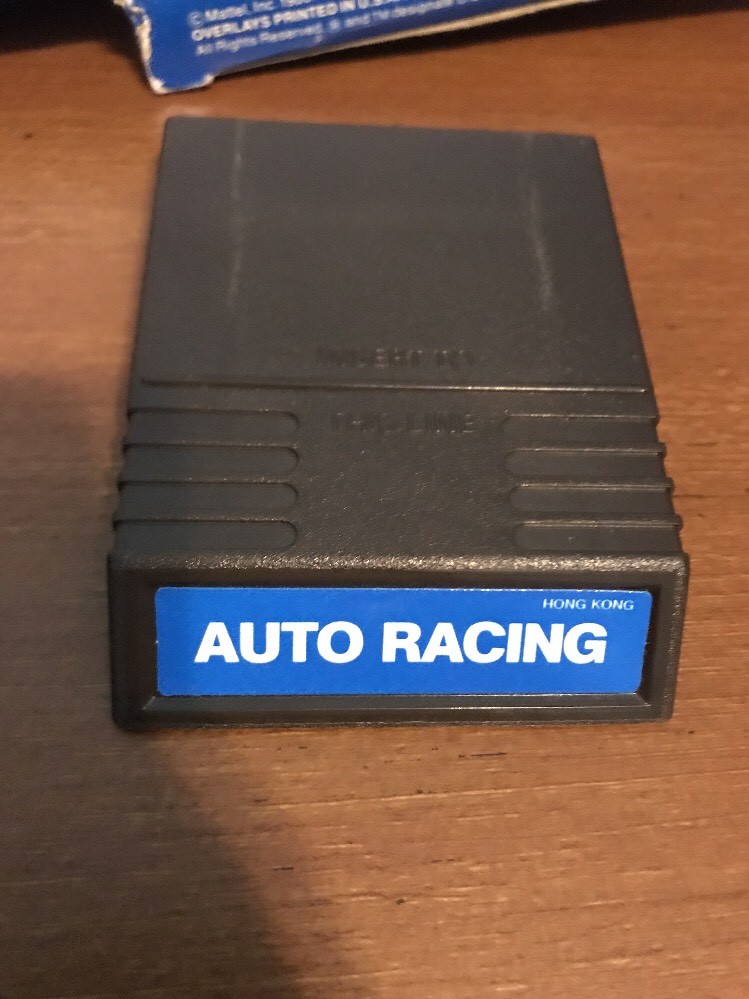 Intellivision – Auto Racing – Complete in Box w/ clear collector case