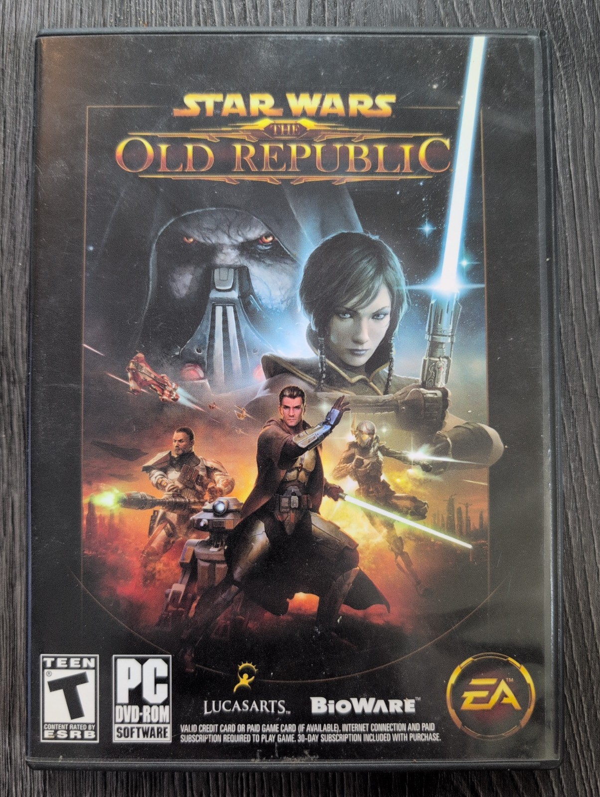Star Wars The Old Republic PC DVD ROM Video Game – 3 Discs, Complete Set In Box