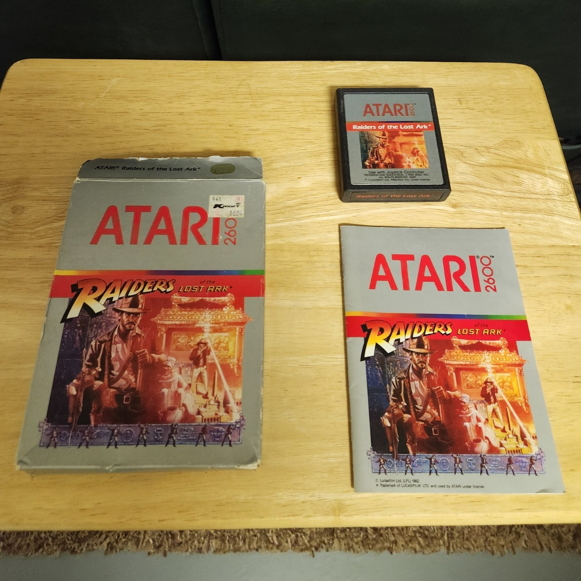 Atari Raiders of the Lost Ark for Atari 2600 w/ Box & Manual Included